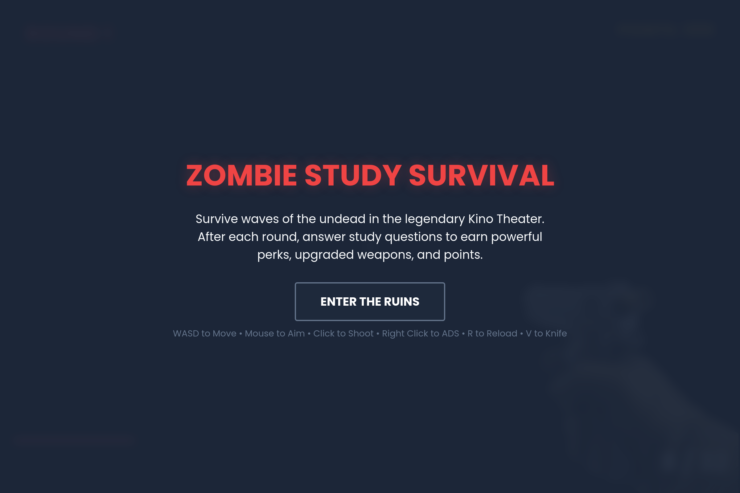 Zombie Study Survival mini app