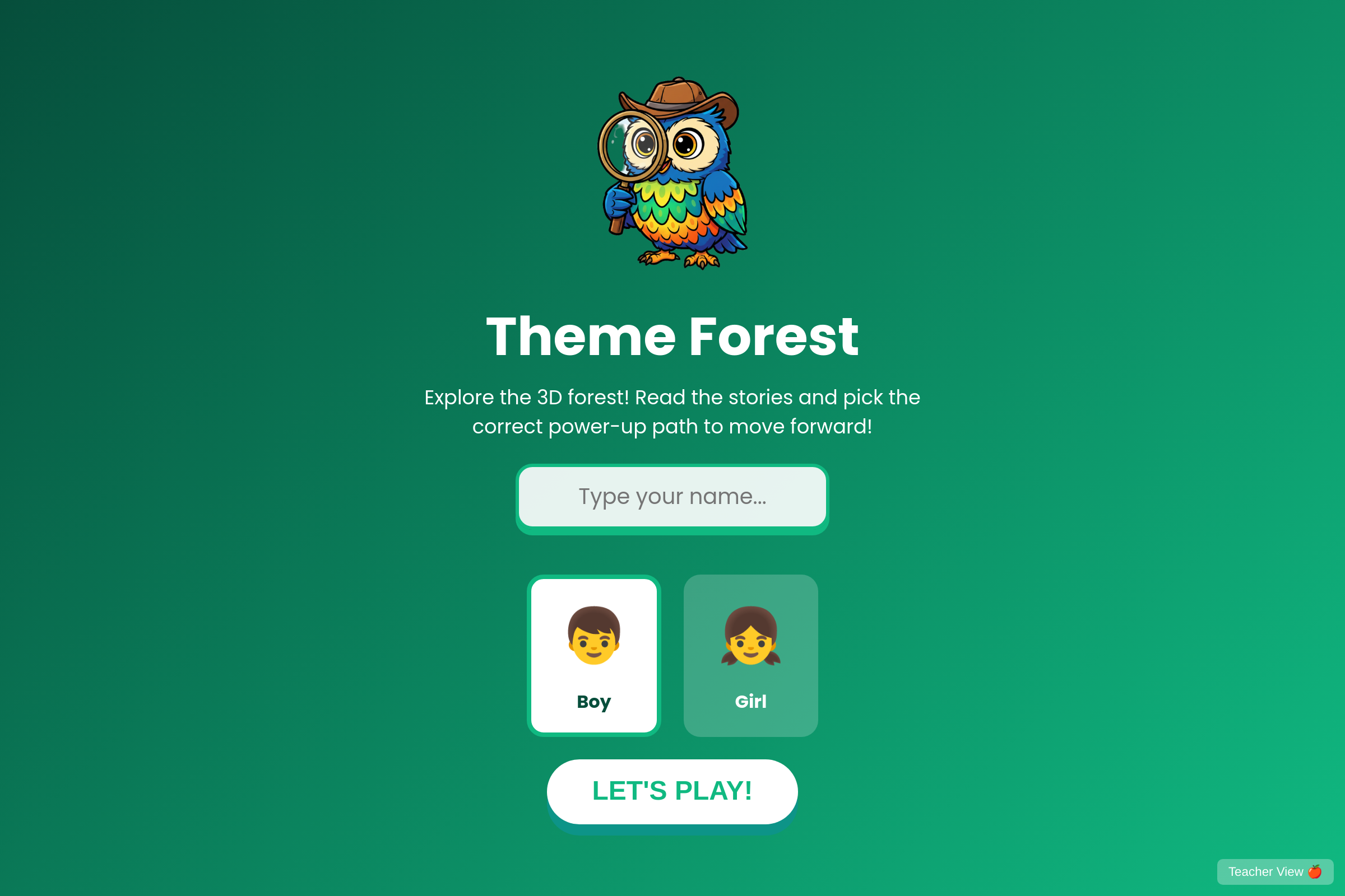 Theme Detectives mini app