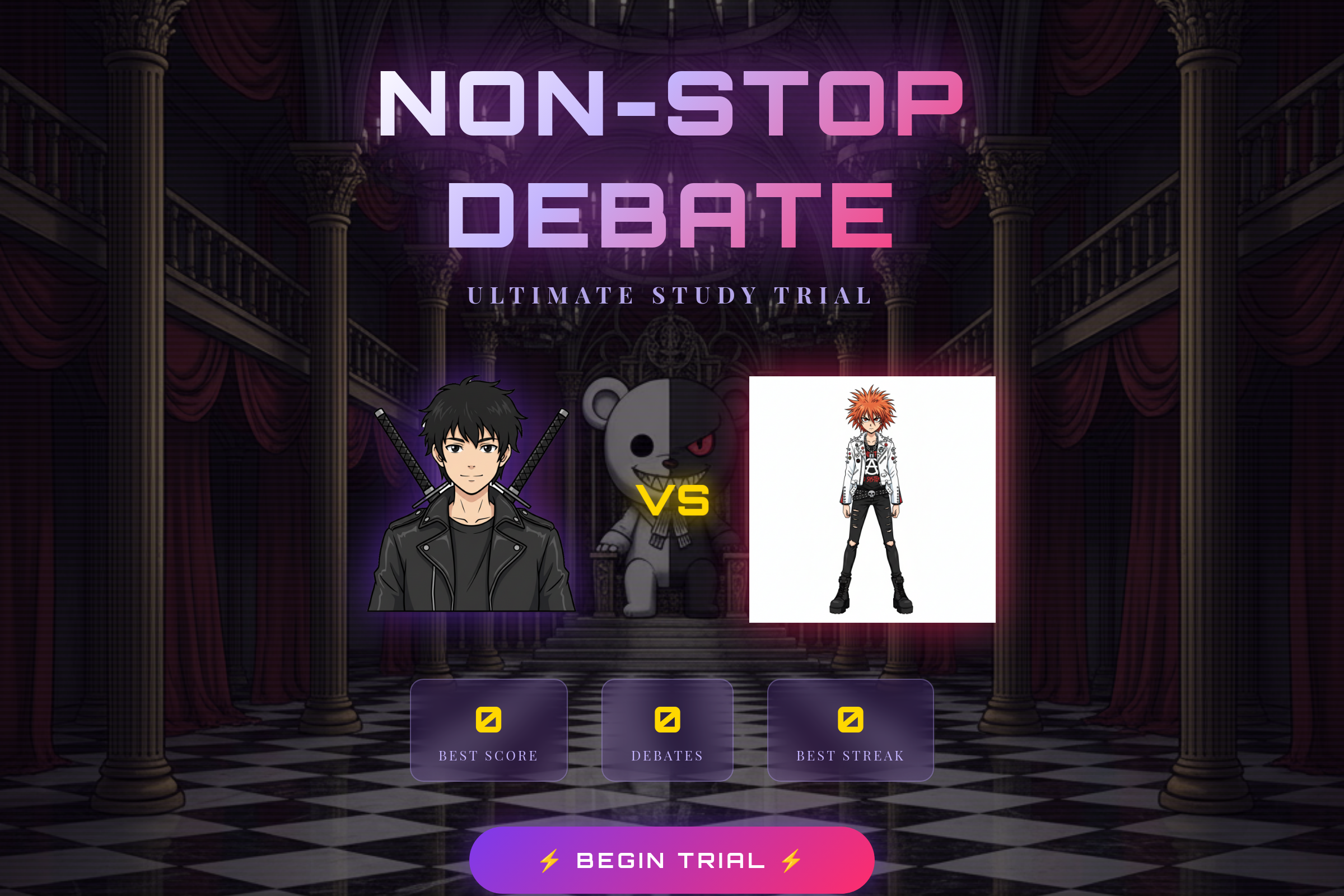 Danganropa style mini app