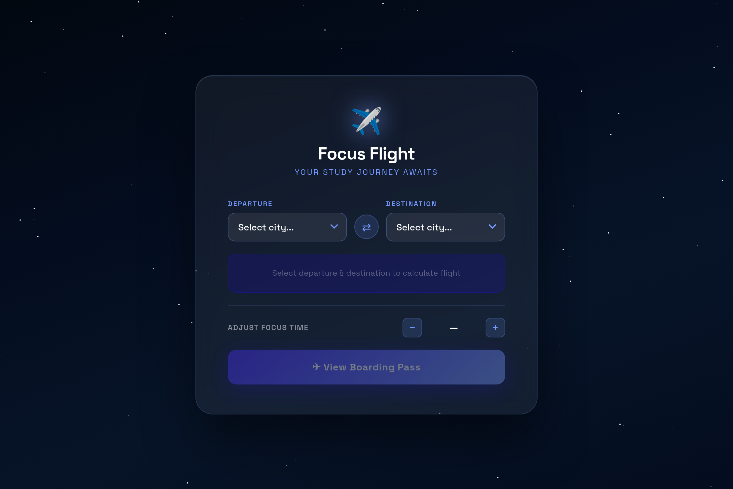 Flight Simulator Timer (copy) mini app