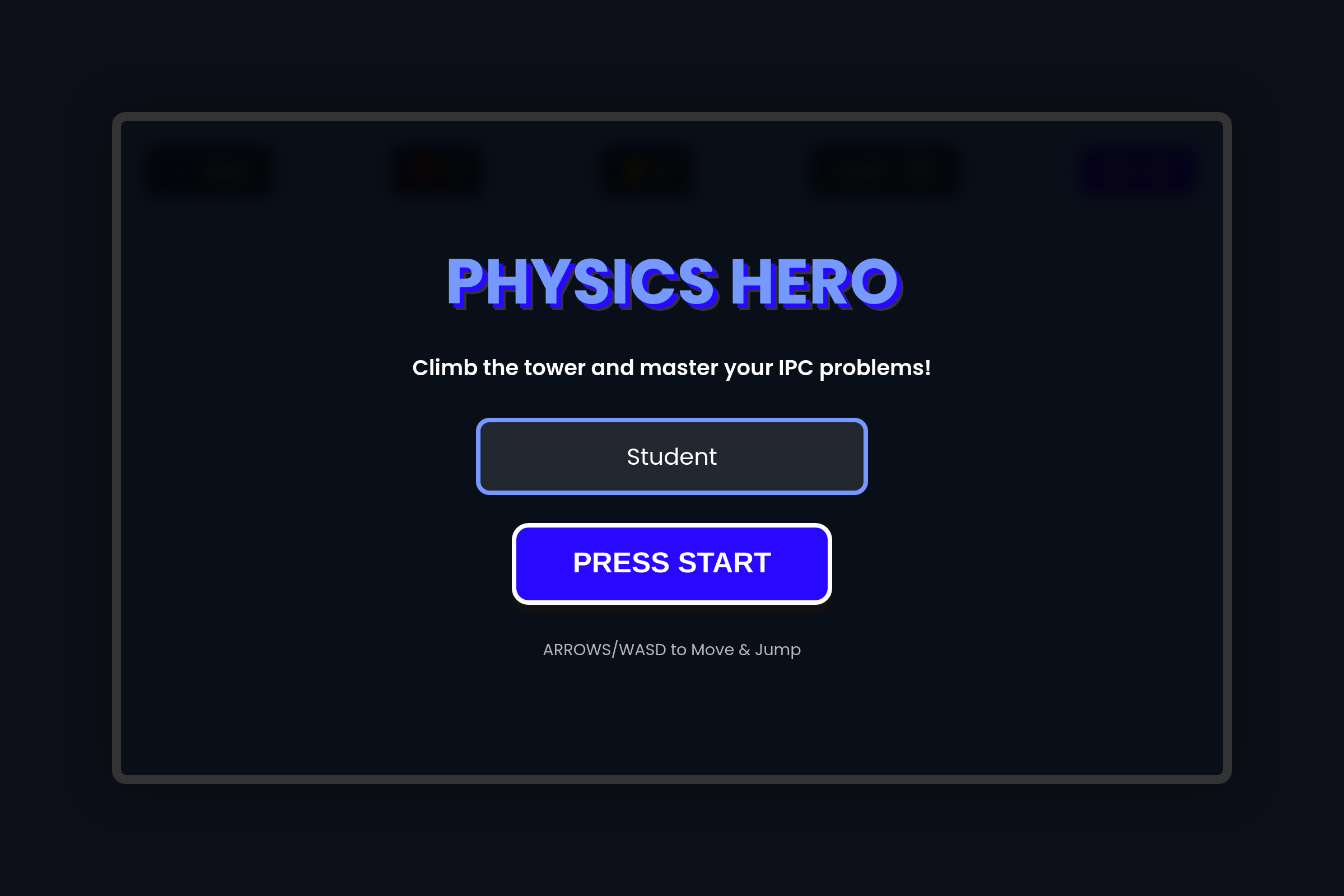 Physics Jump mini app