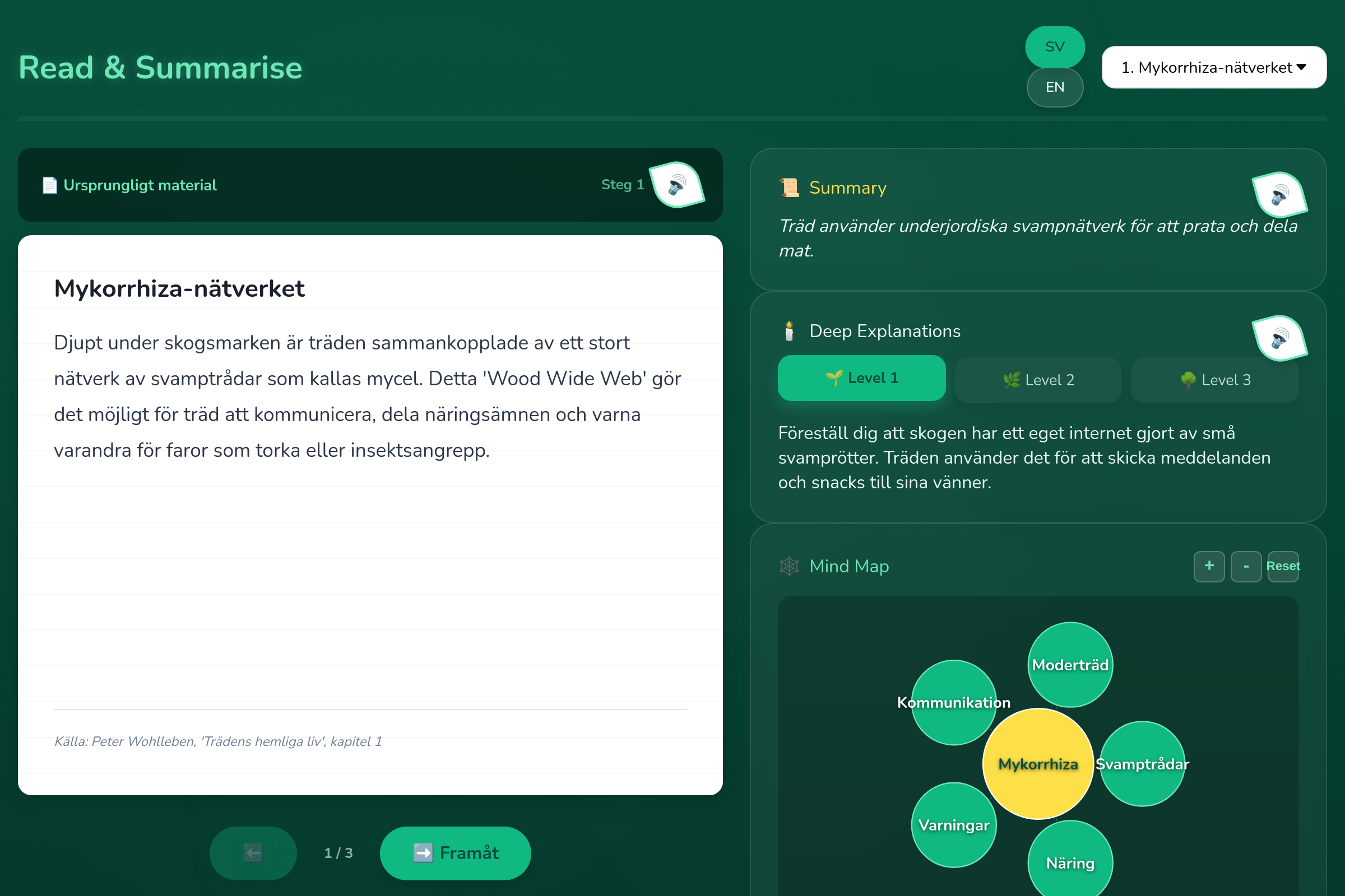Read & Summarise mini app