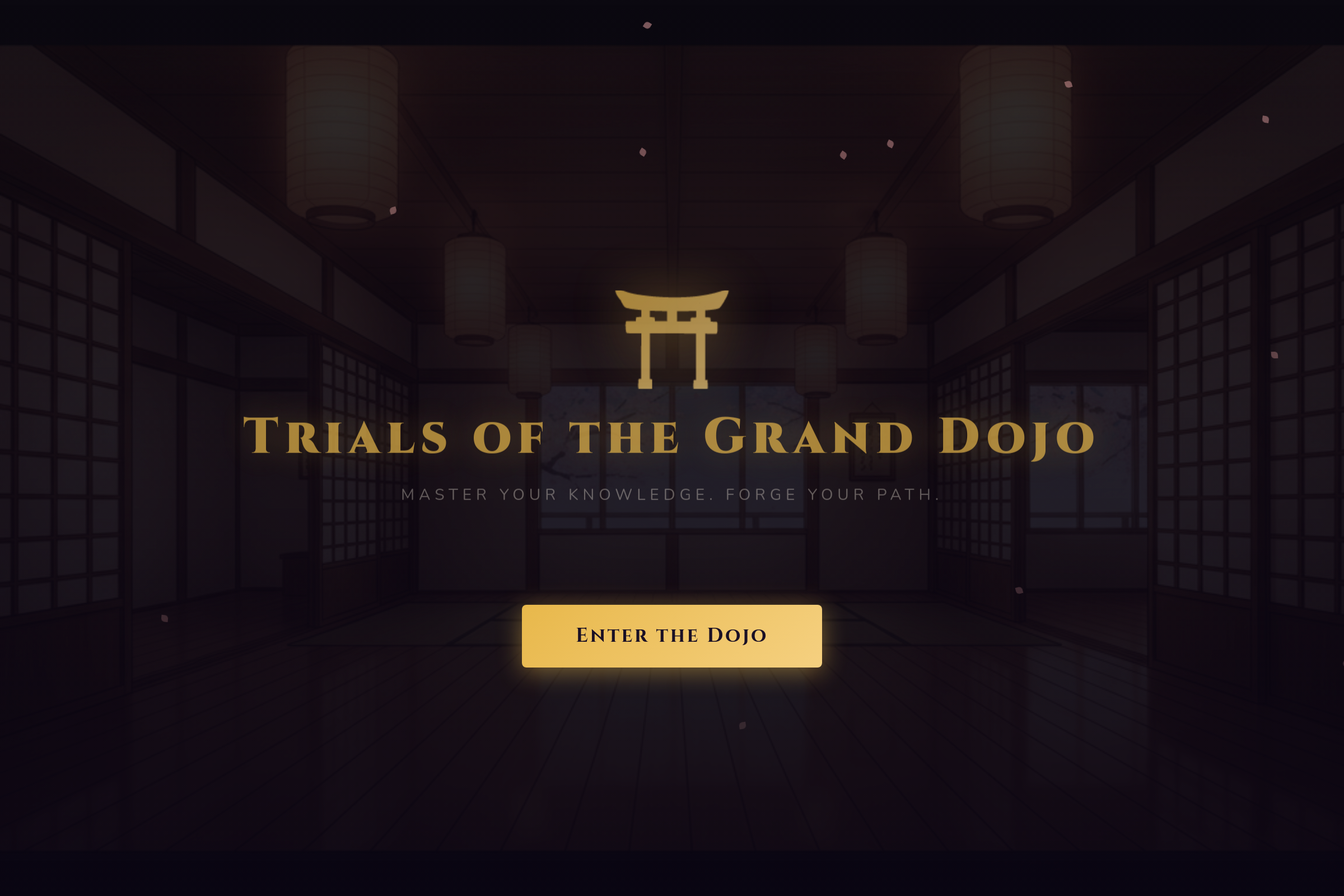 Trials of the Grand Dojo mini app