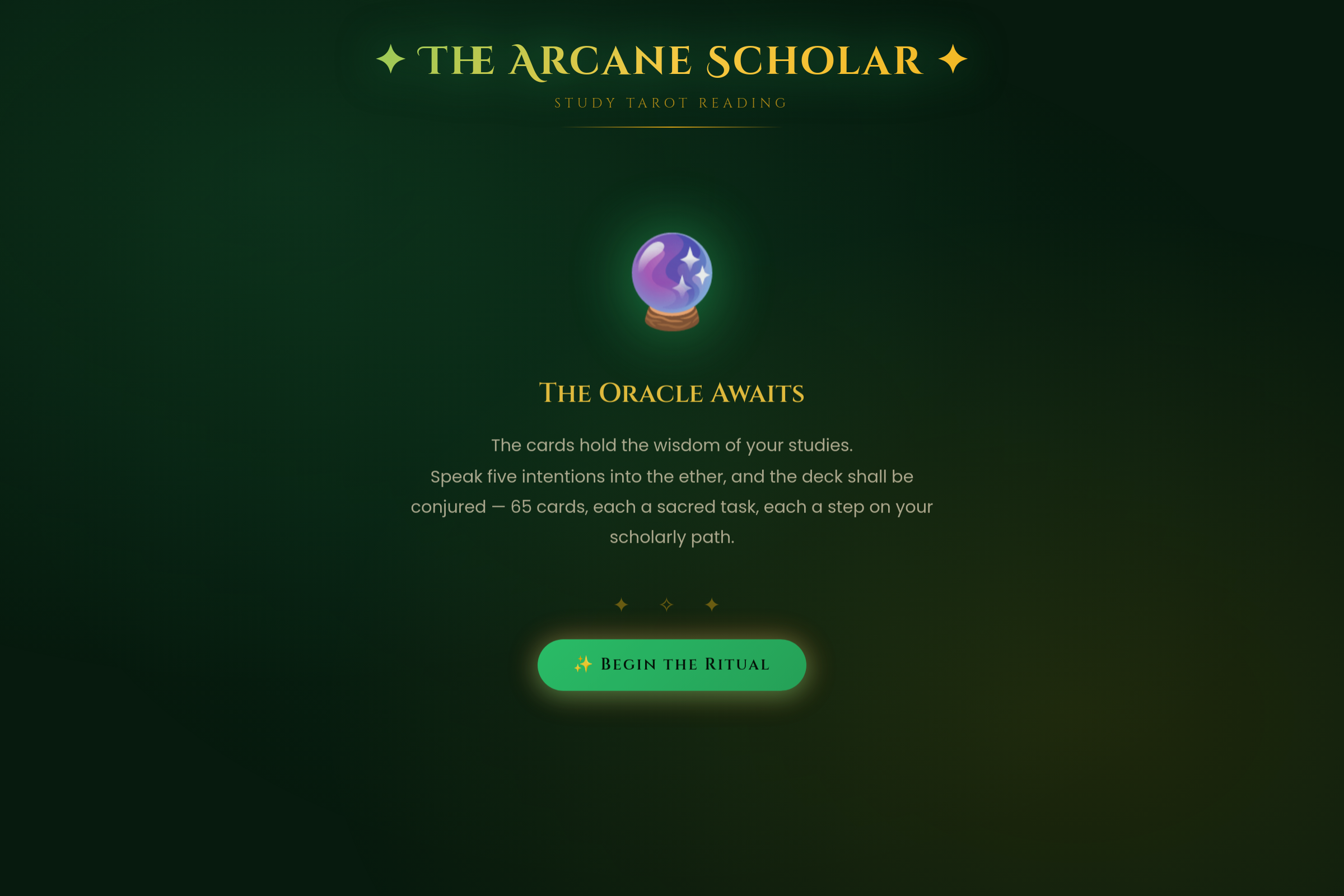 Study Oracle mini app