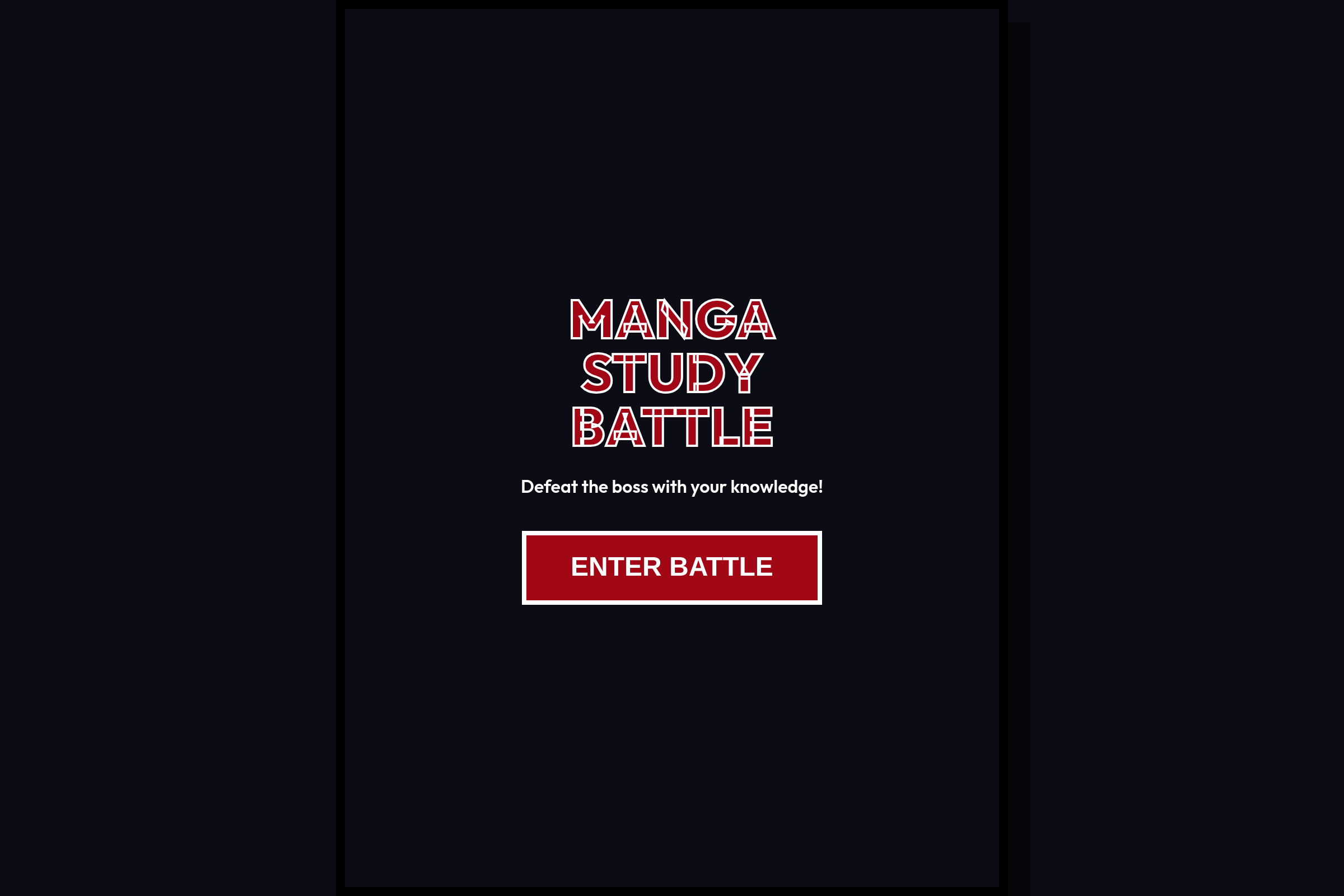 Study Manga mini app