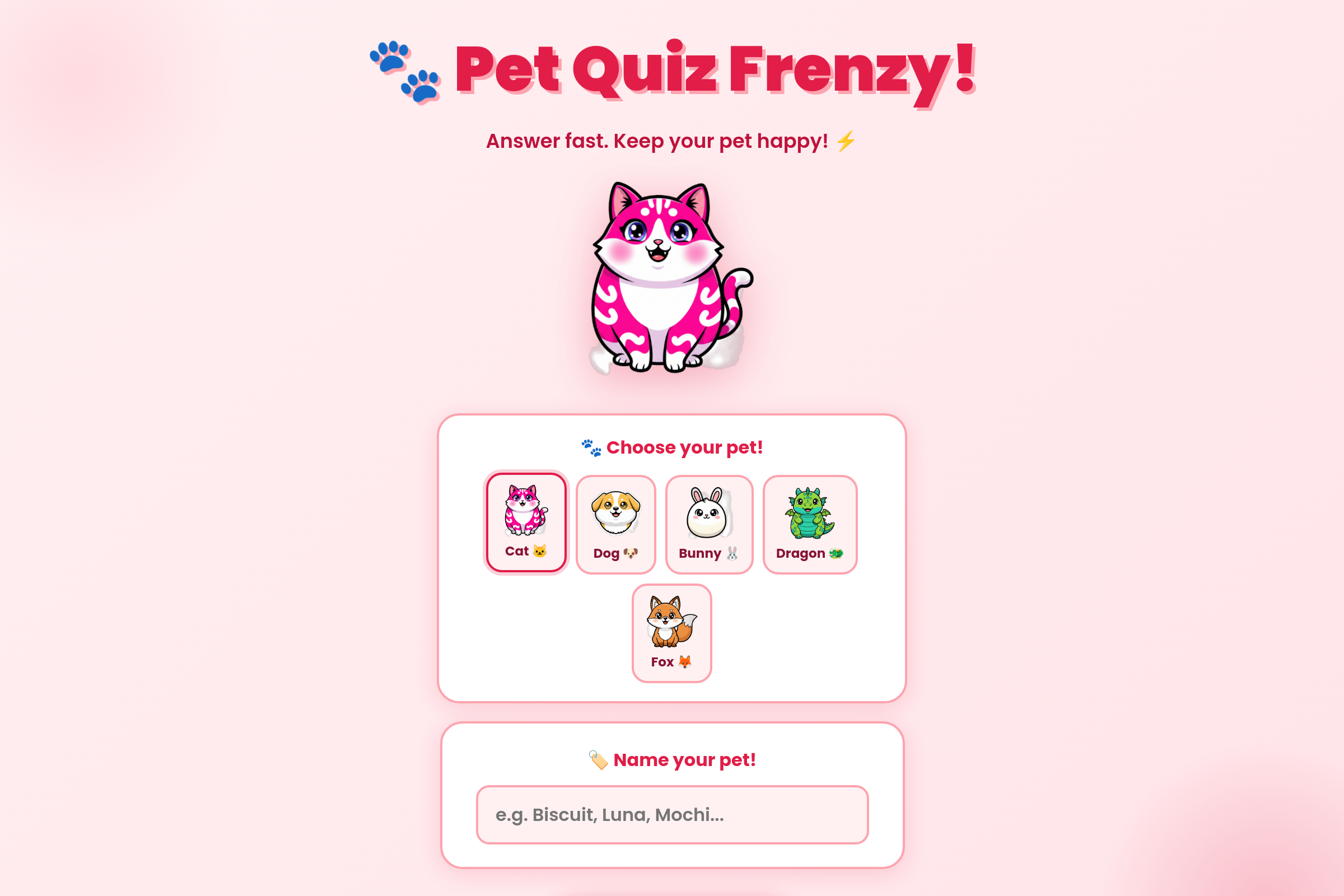 Brain Pet Blitz mini app