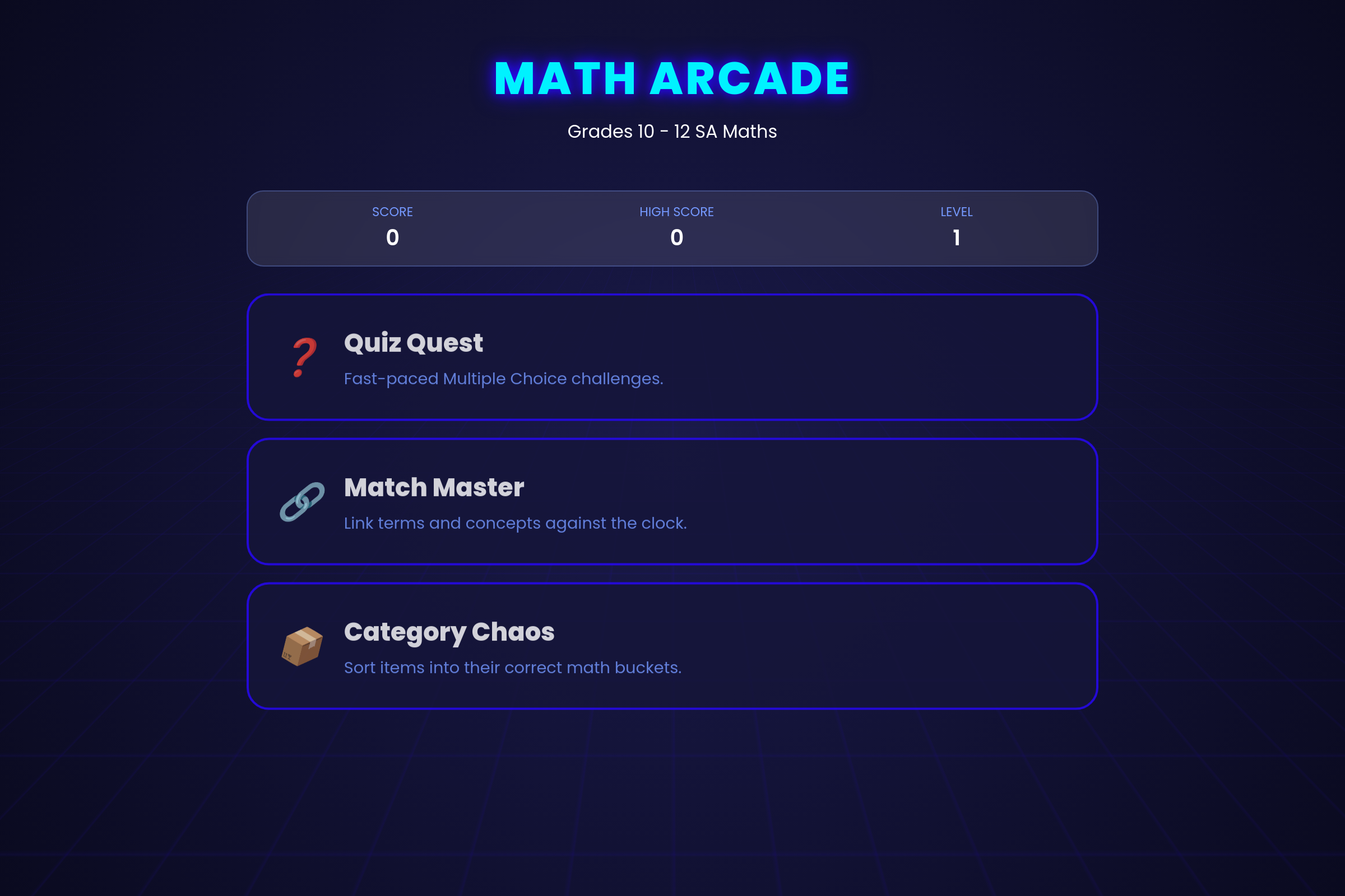 ThinkWithB-MATHS ARCADE BRAMOSHABA mini app