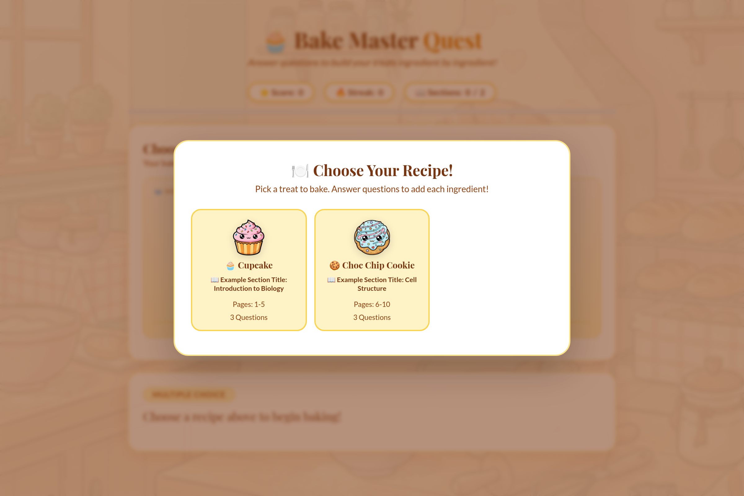 Bake Master Quest mini app