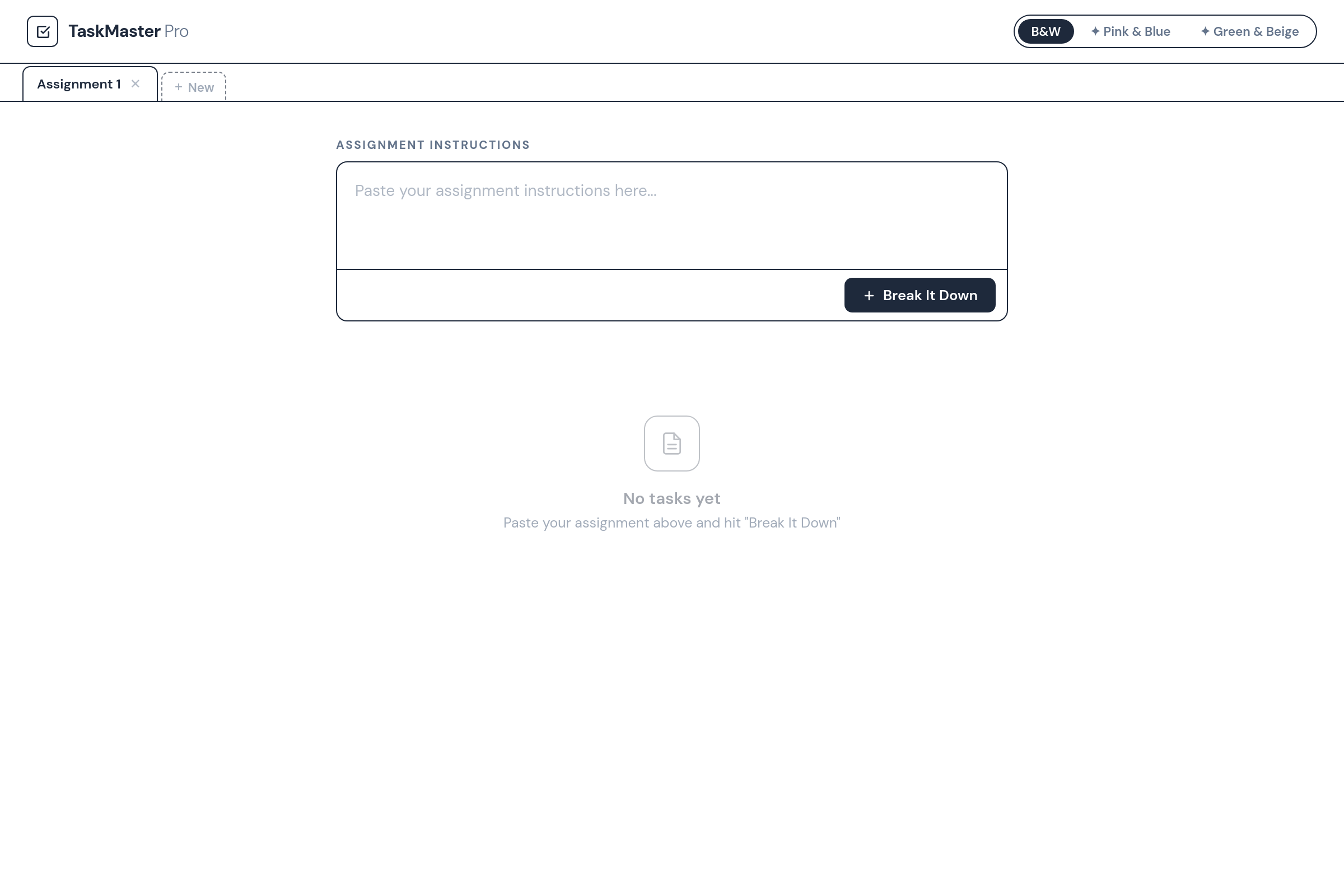 TaskMaster Pro mini app
