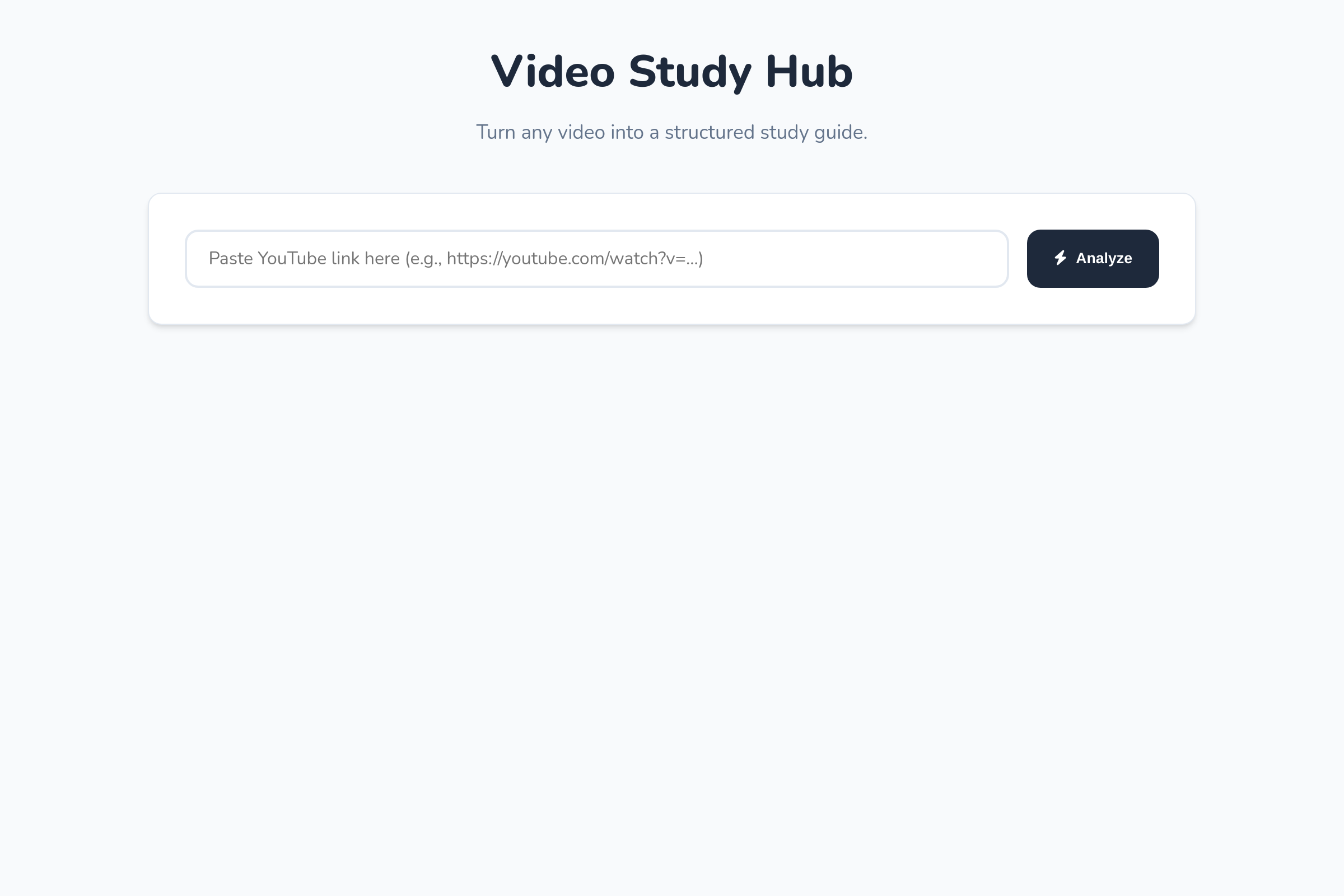 VideoStudy Notes mini app