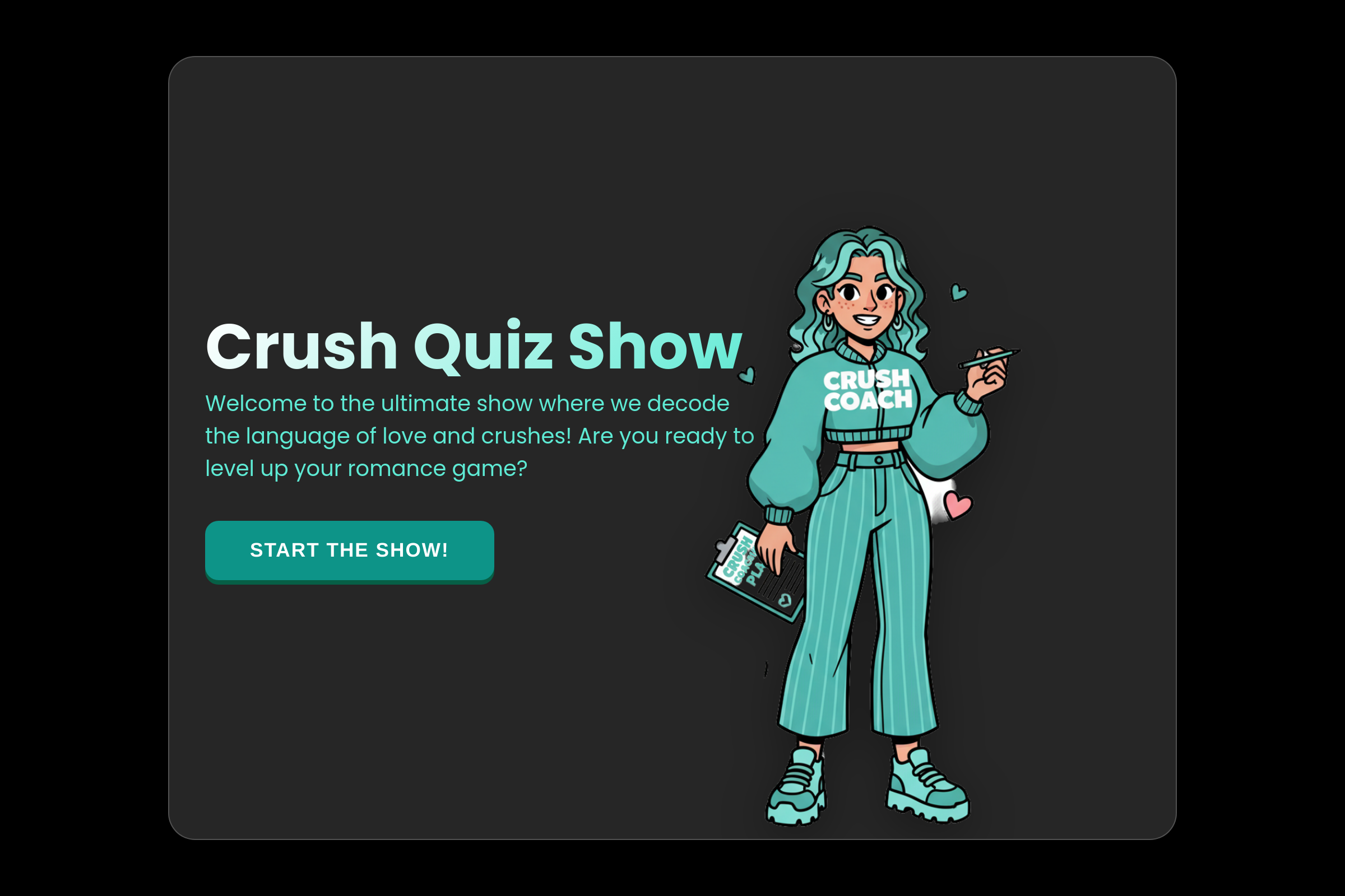 Crush Quiz Show mini app