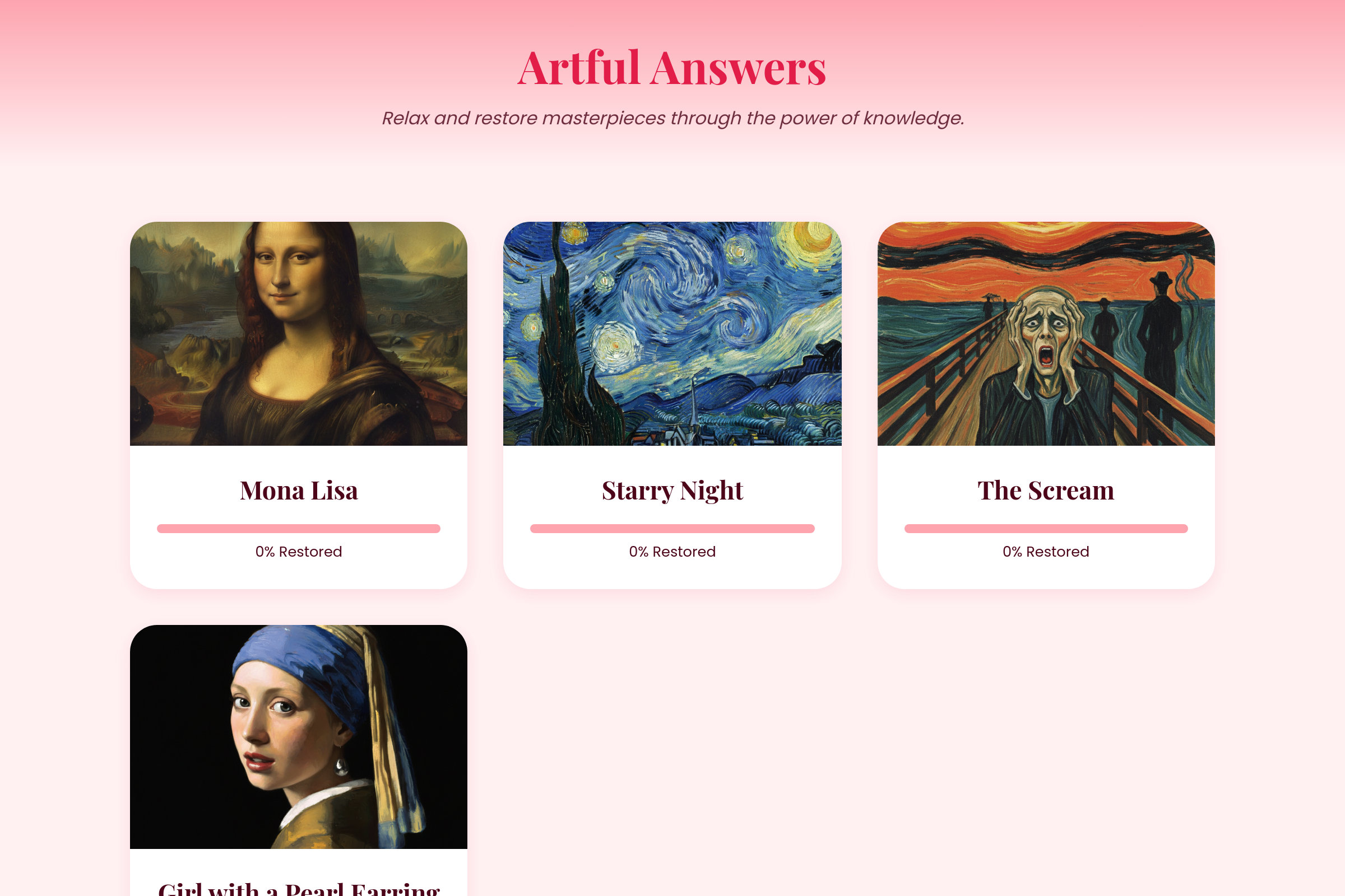 Artful Answers mini app