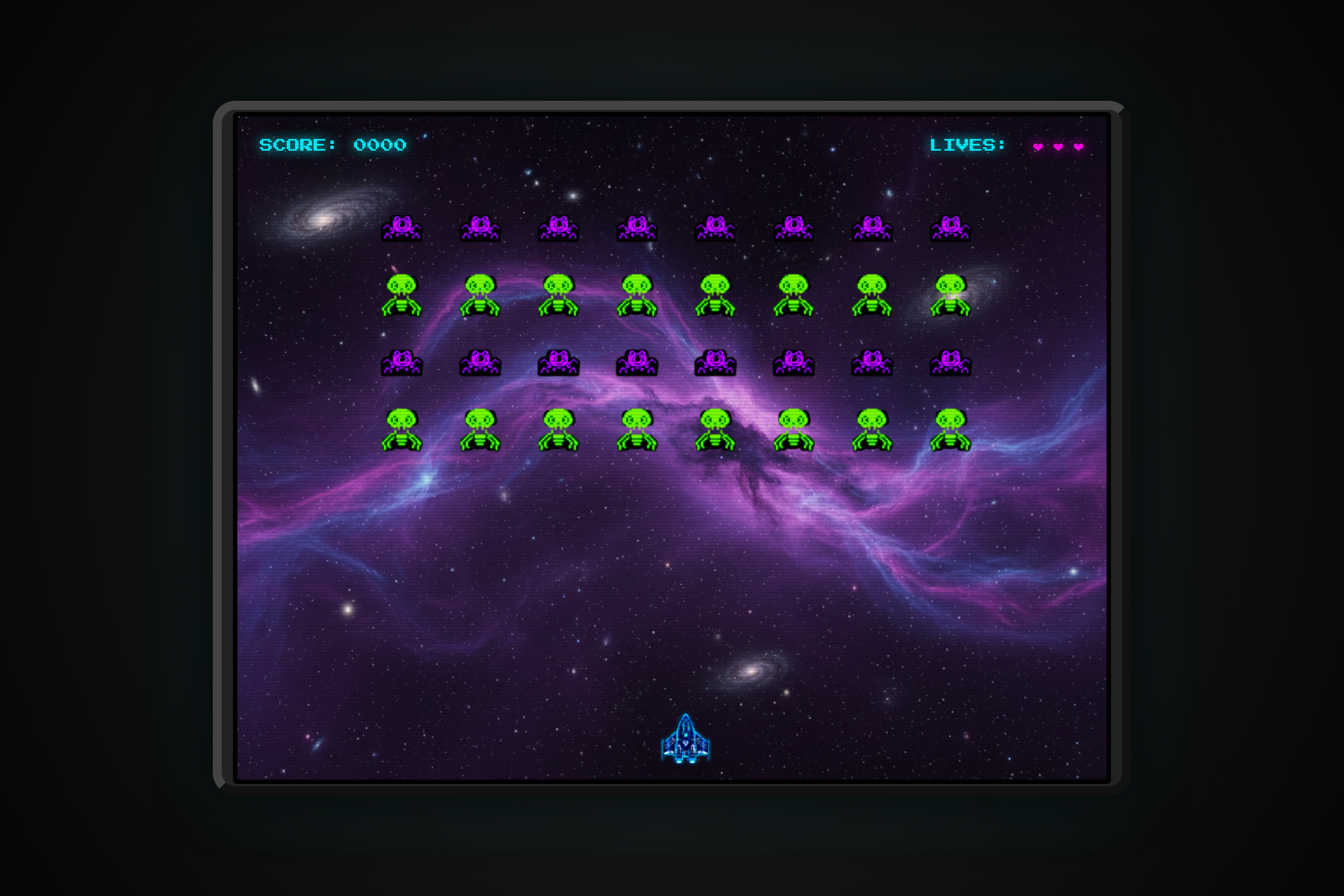 Cosmic Quiz Invaders mini app