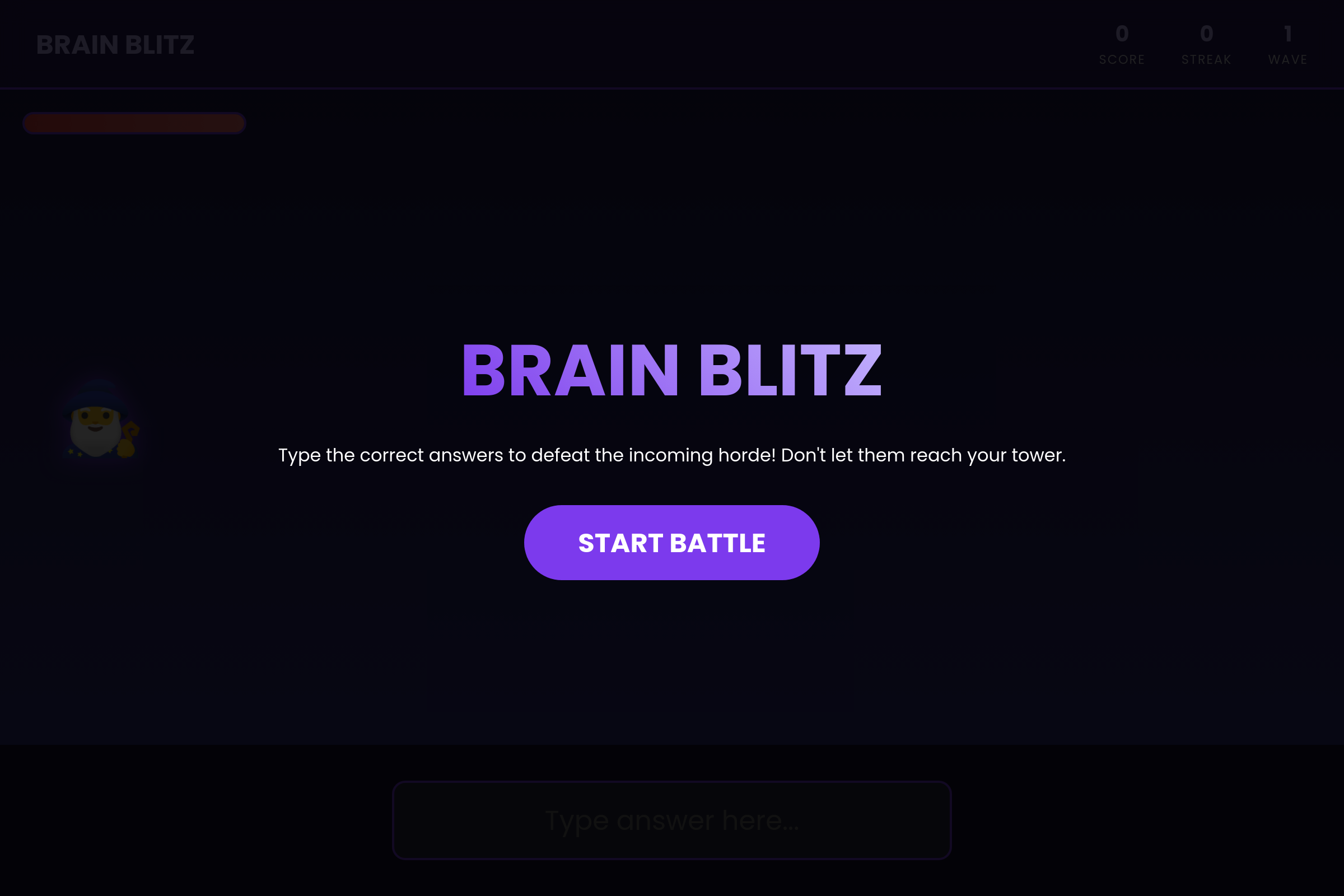 Brain Blitz mini app