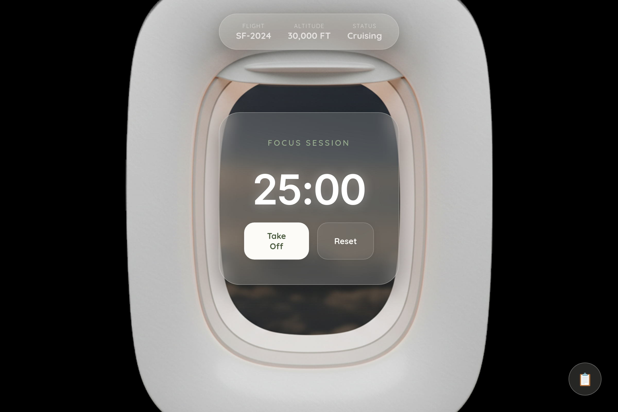 Sunset Flight Focus mini app