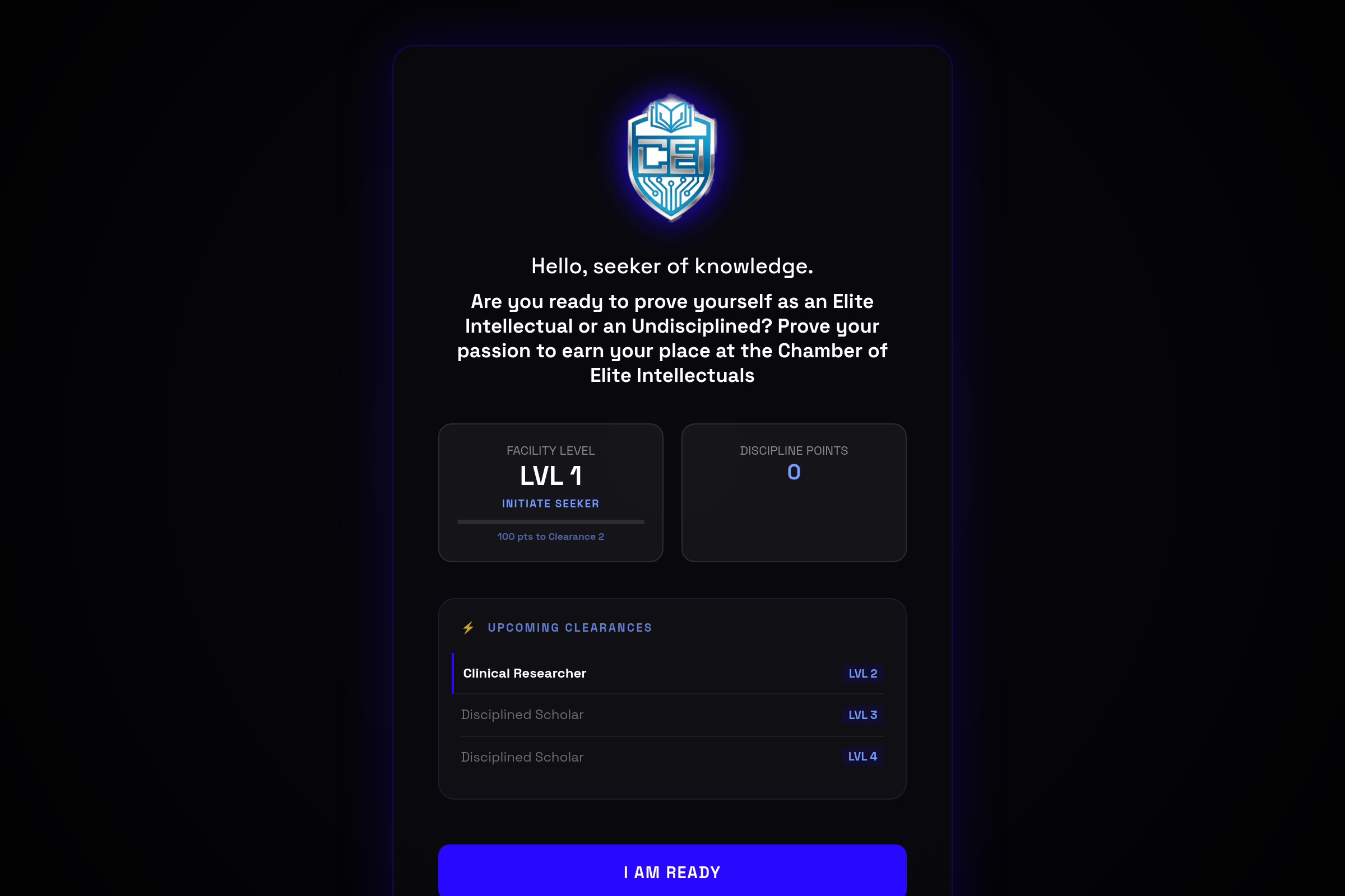 Focus Elite: The Chamber of Intellect mini app