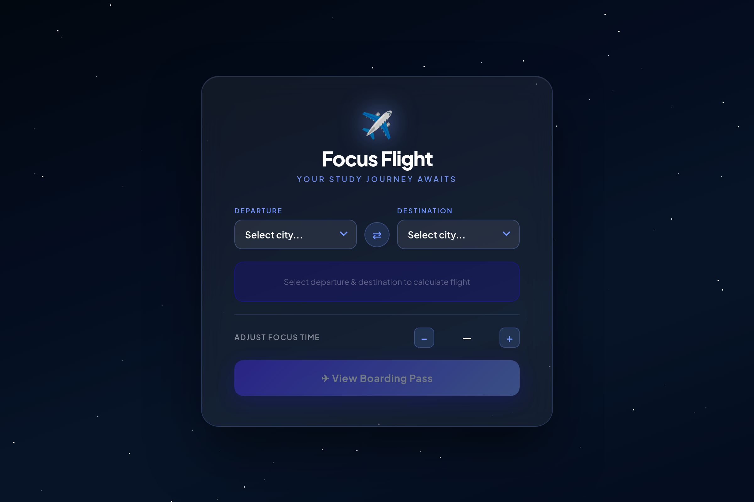 Flight Simulator Timer (copy) mini app