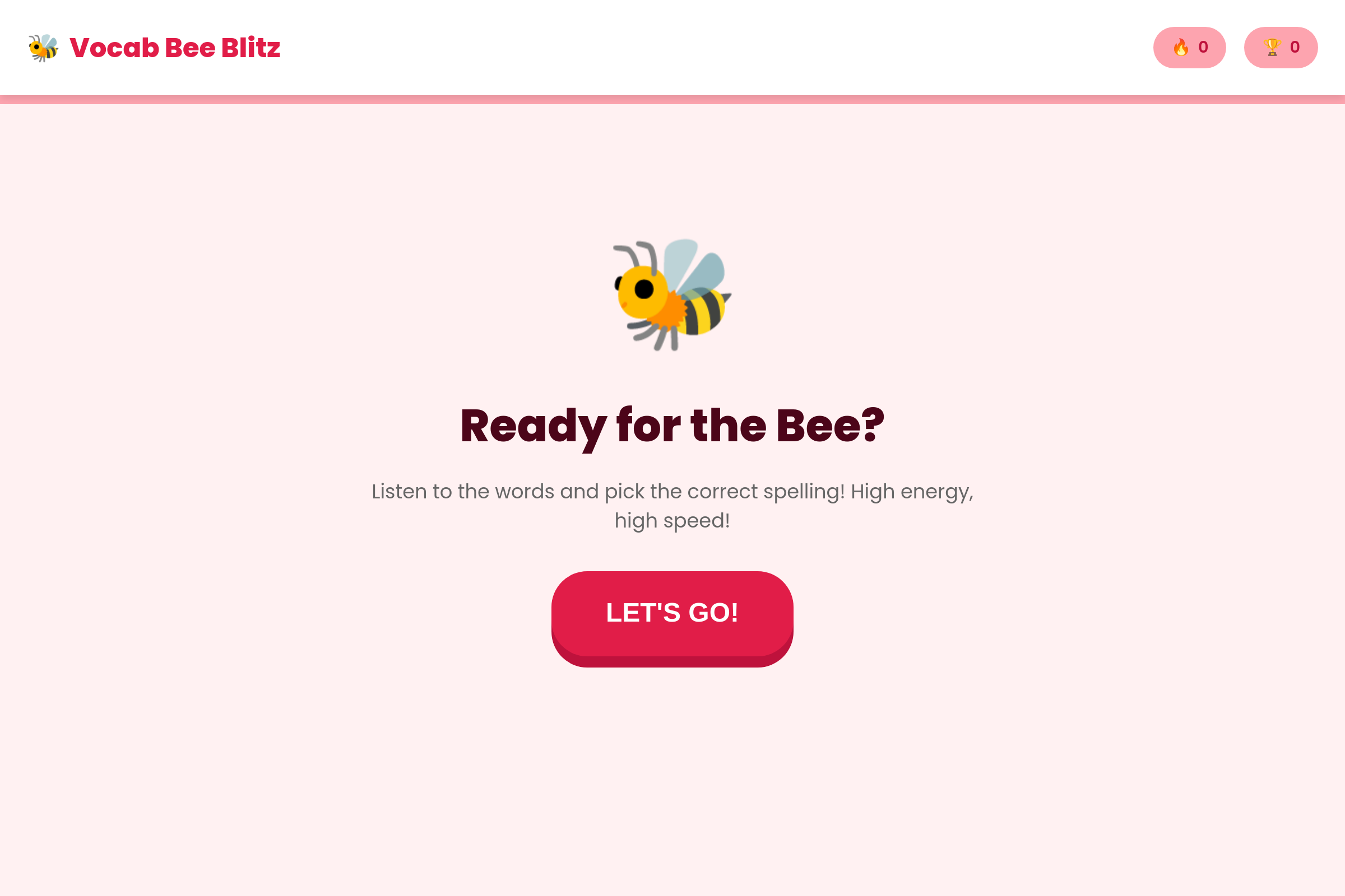 Vocab Bee Blitz mini app