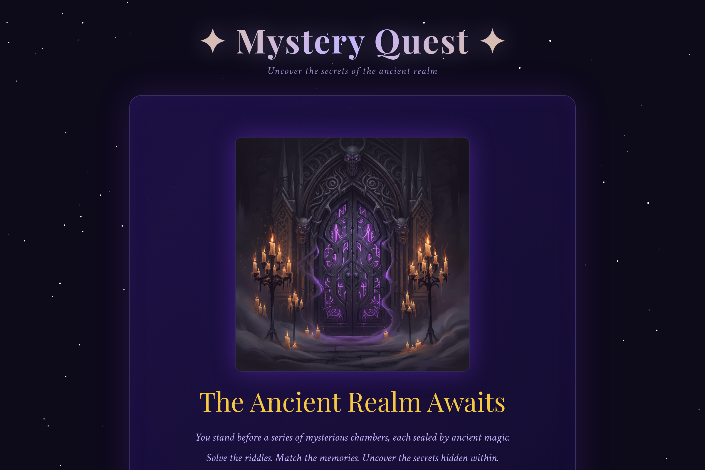 Mystery Quest mini app