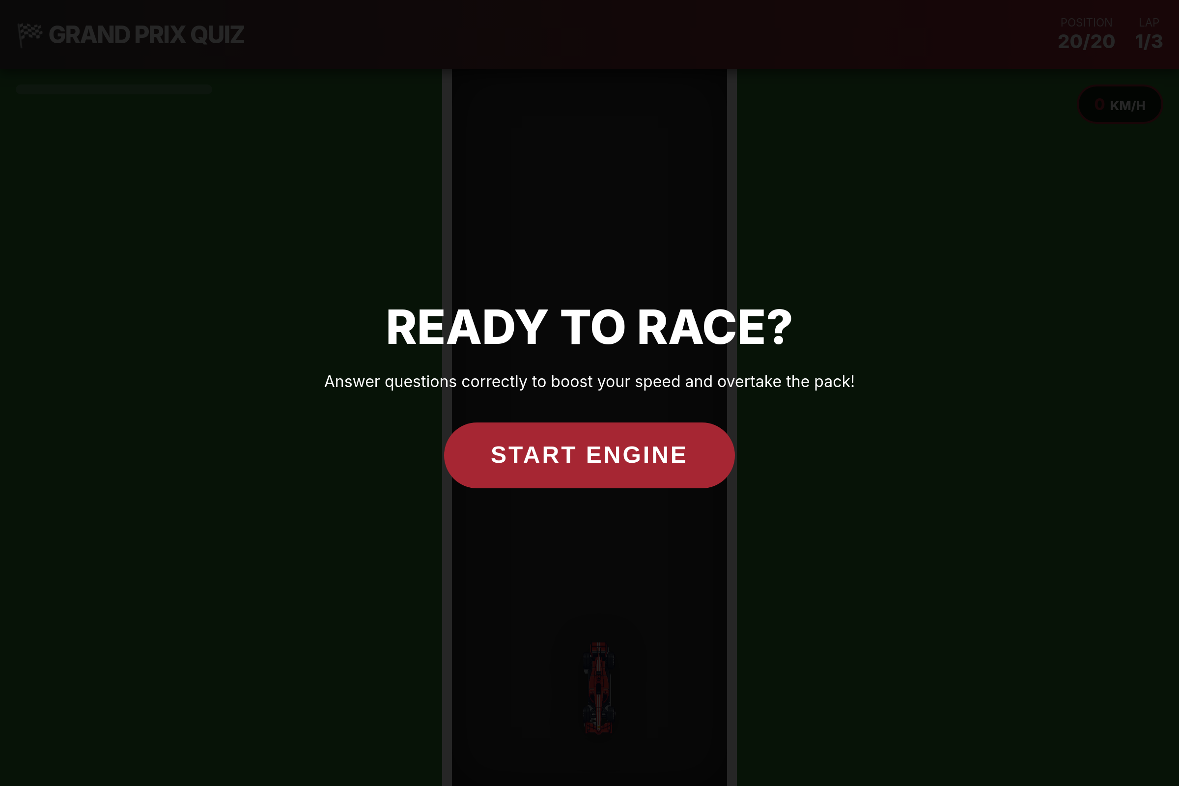 Grand Prix Quiz mini app