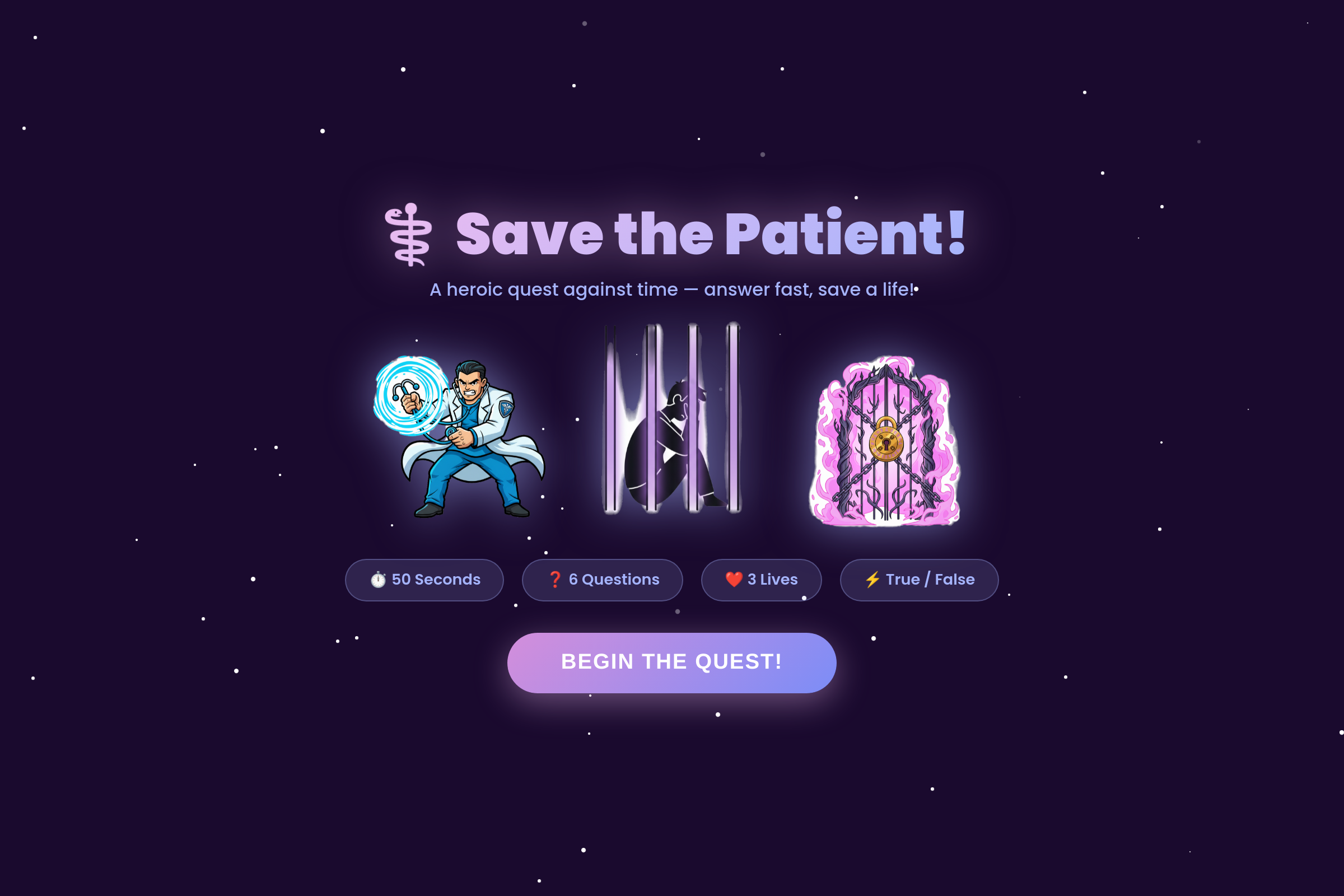 MedQuest Hero - beta blockers mini app