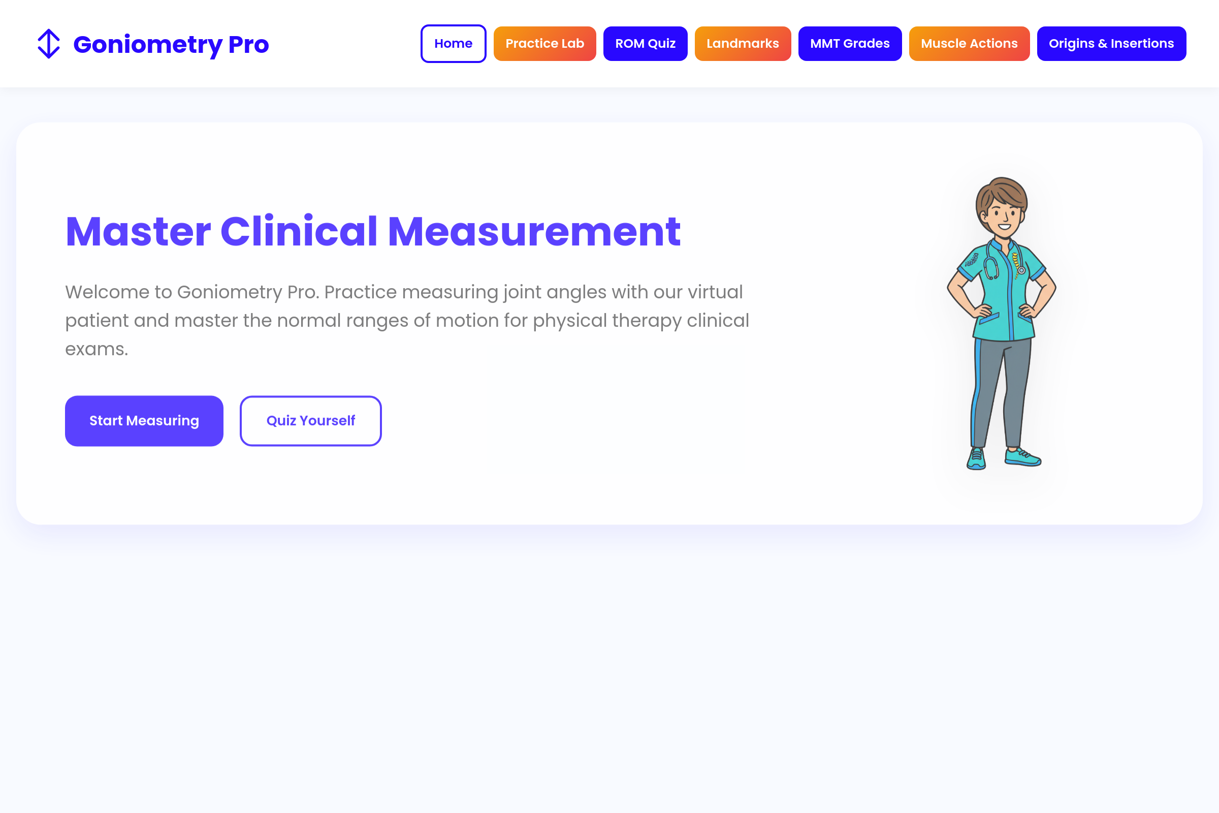 Goniometry Pro mini app