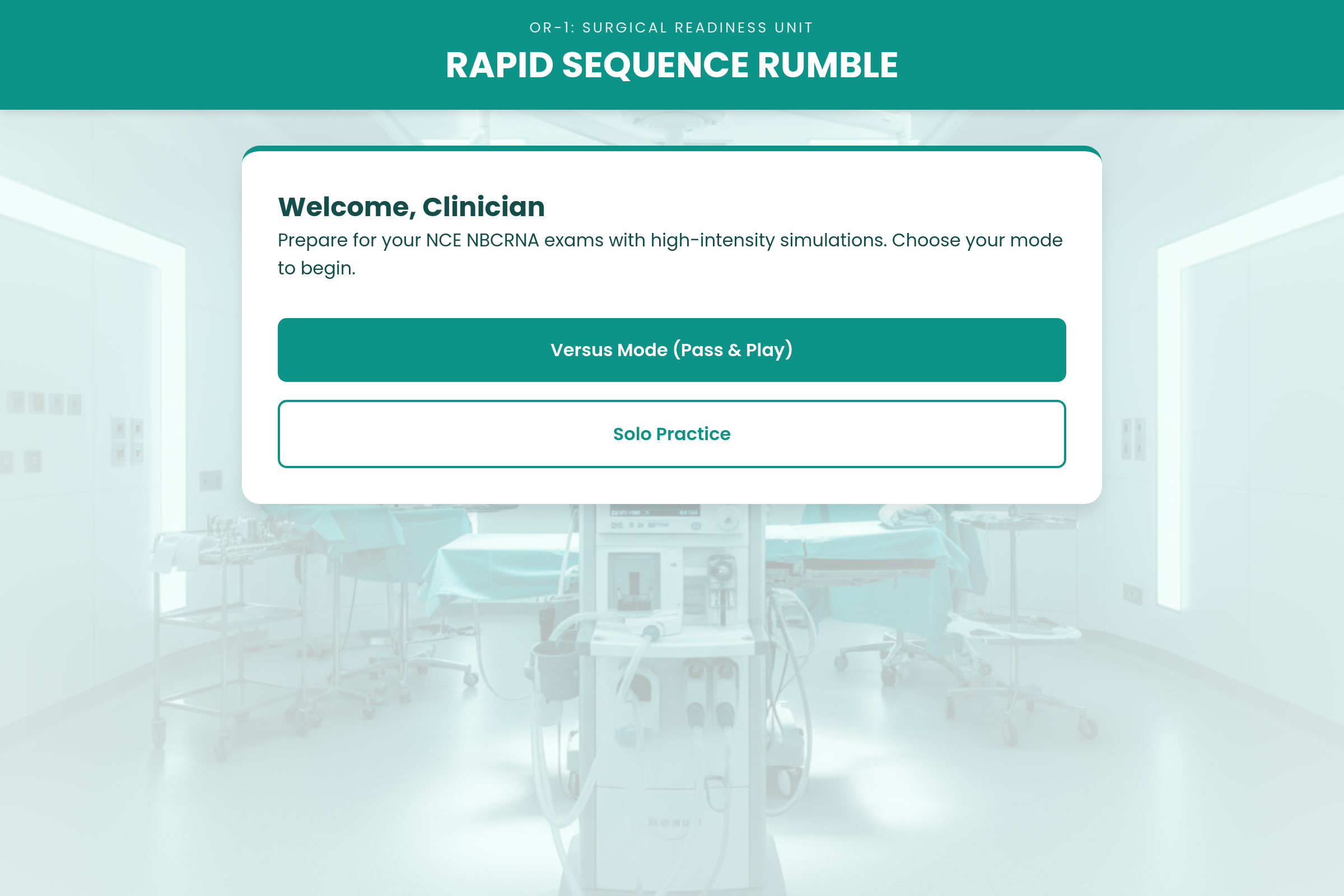 Rapid Sequence Rumble mini app