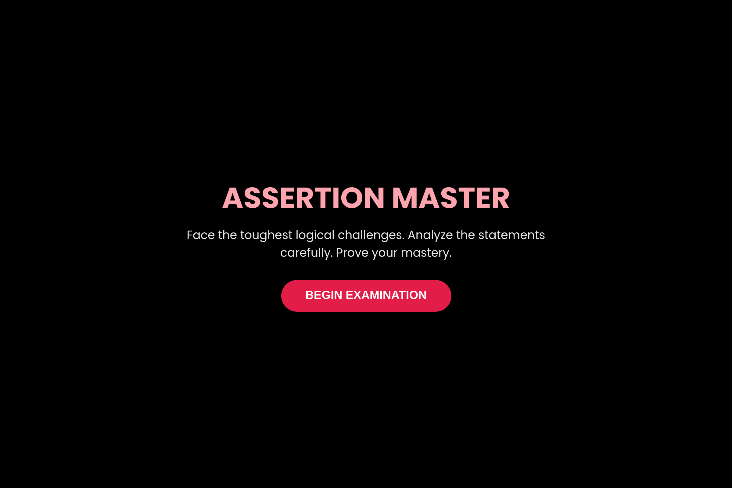 Assertion Master mini app