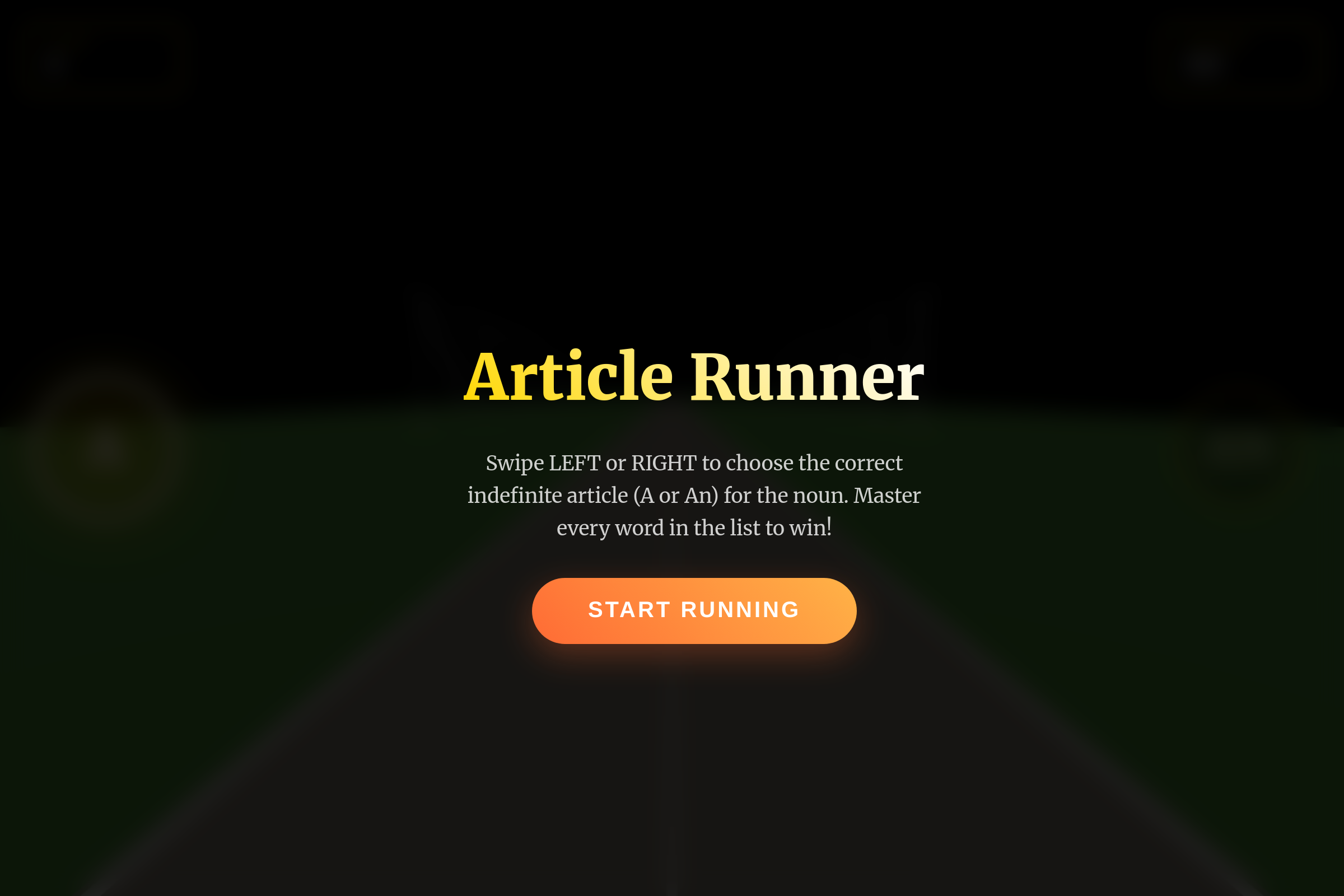 Article Runner mini app