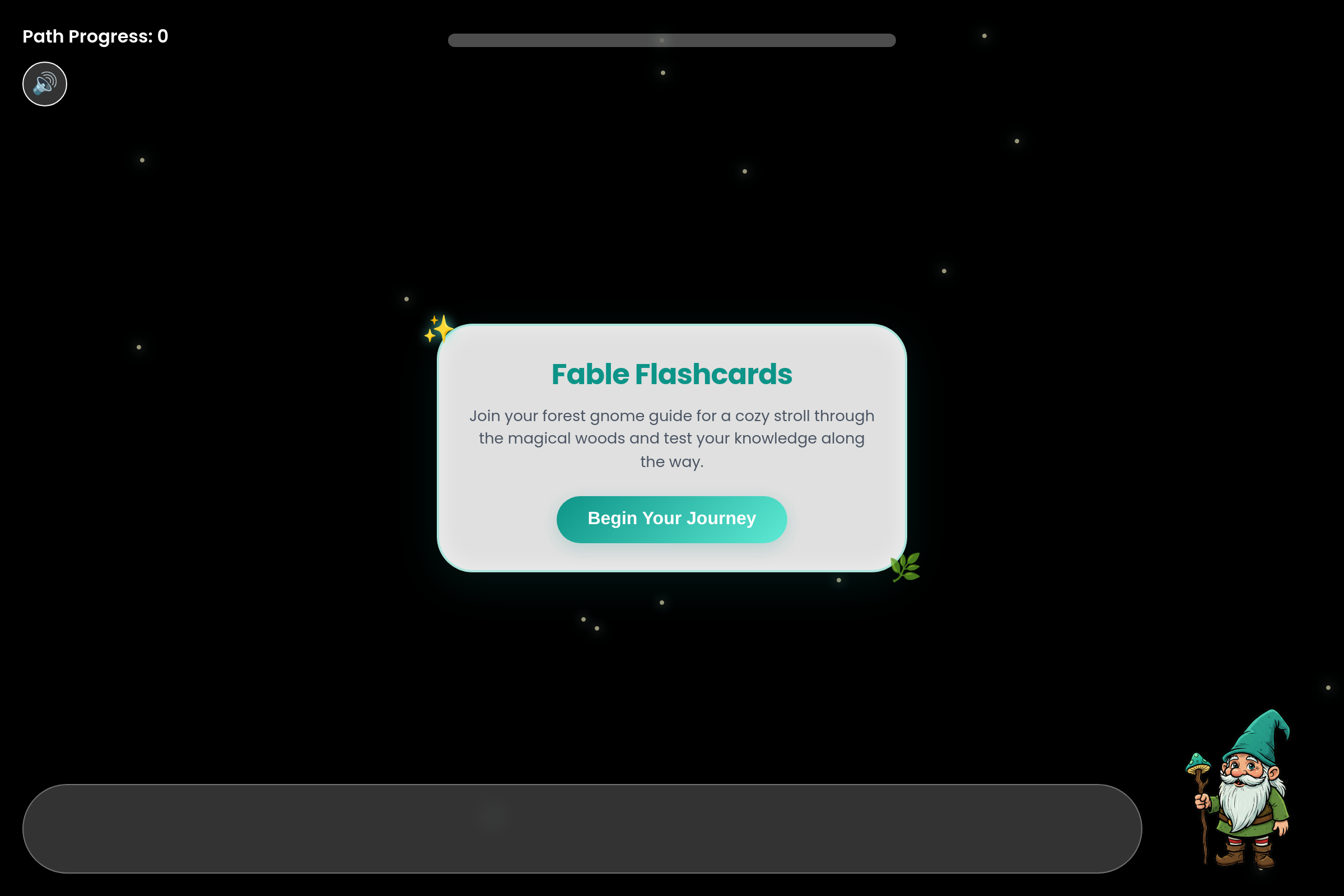 Fable Flashcards mini app