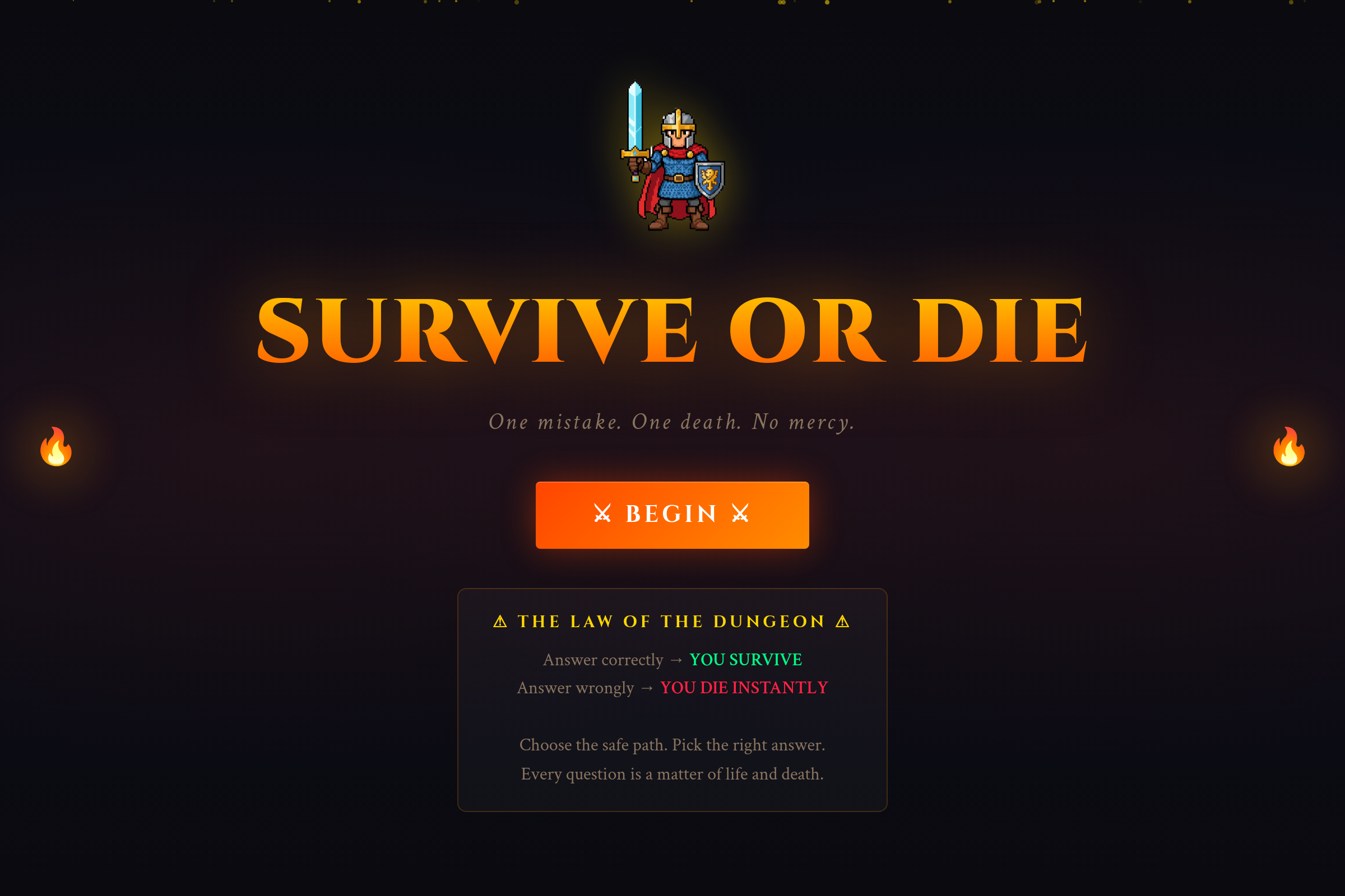 Deadly Decisions mini app