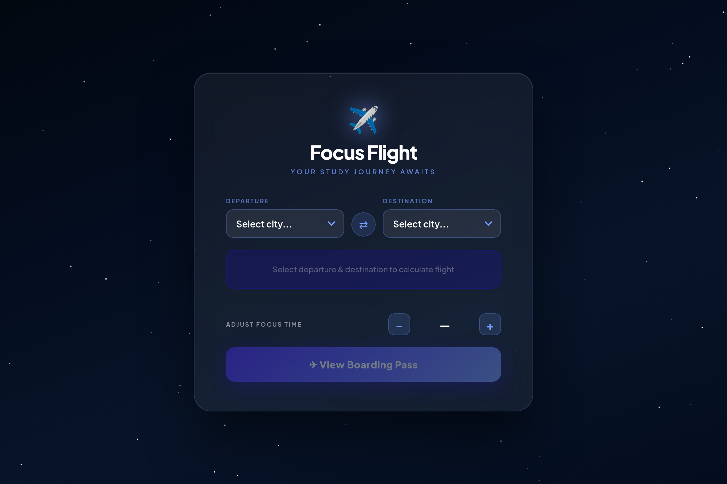 Flight Simulator Timer (copy) mini app