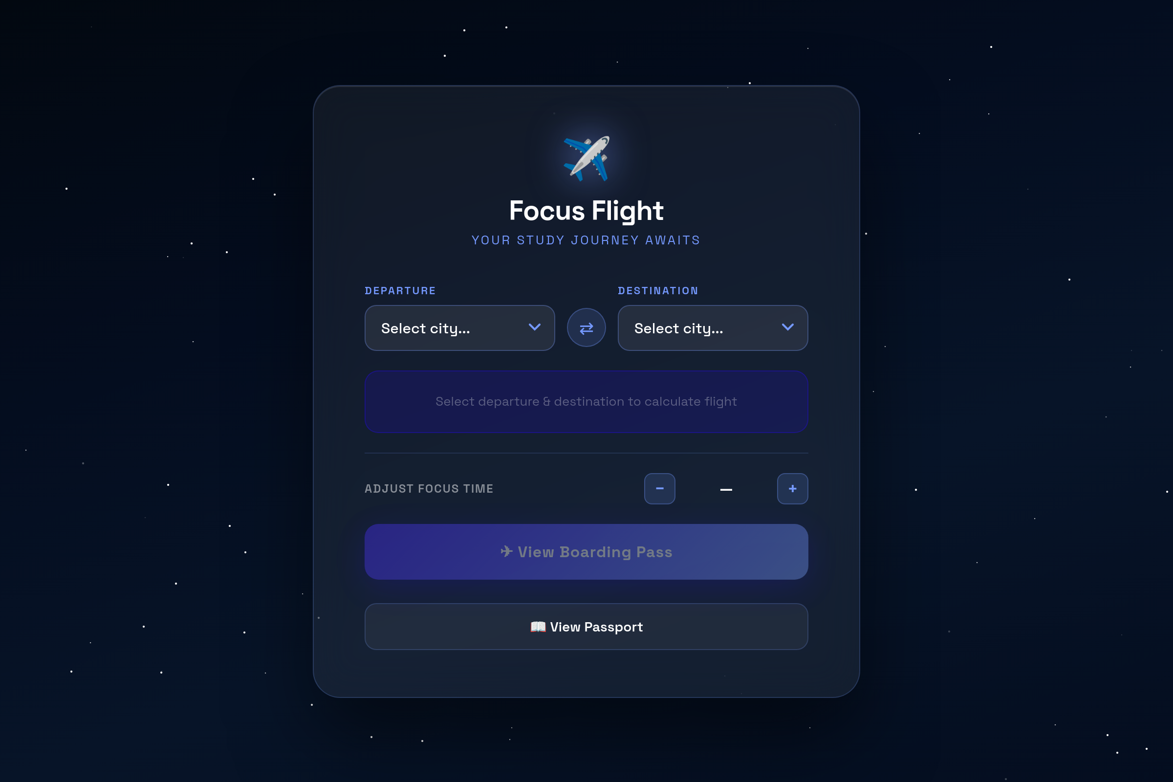 Flight Simulator Timer (copy) mini app