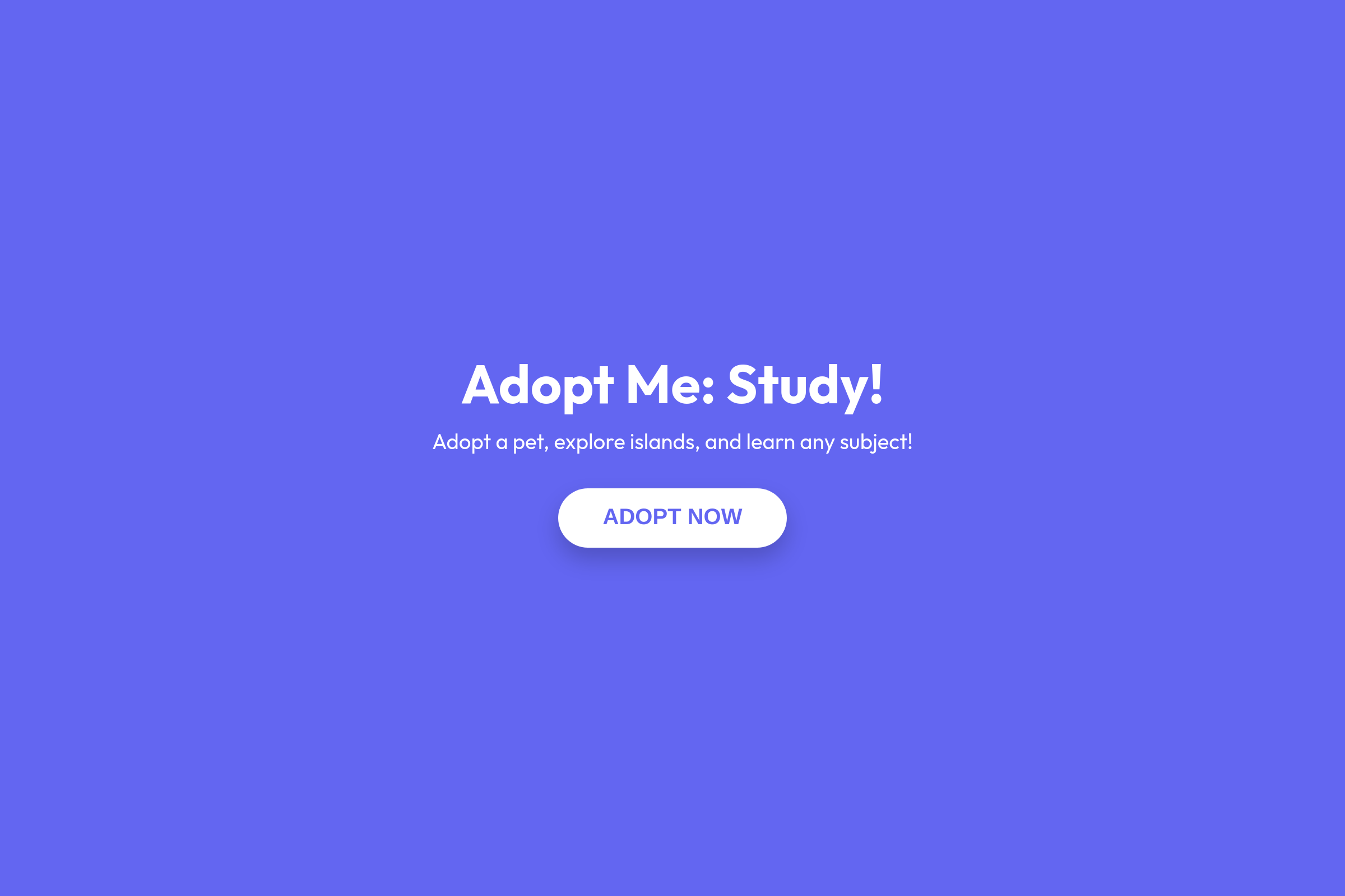 Adopt Pets while Learning! mini app