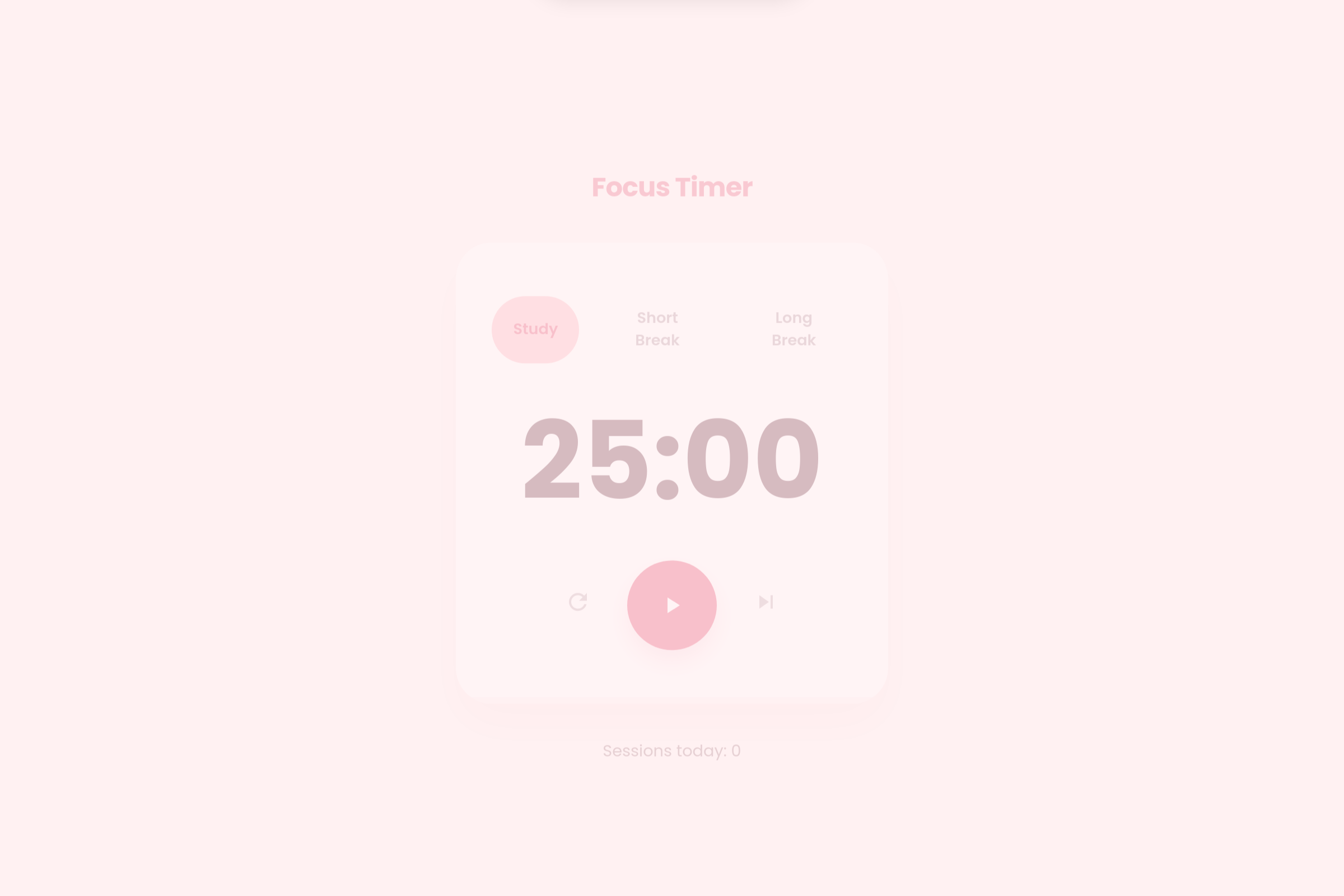 Focus Timer Pro mini app