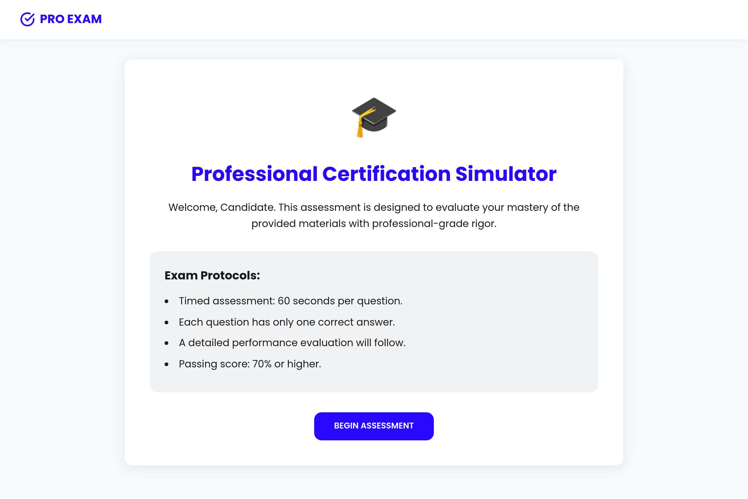 Exam Master mini app