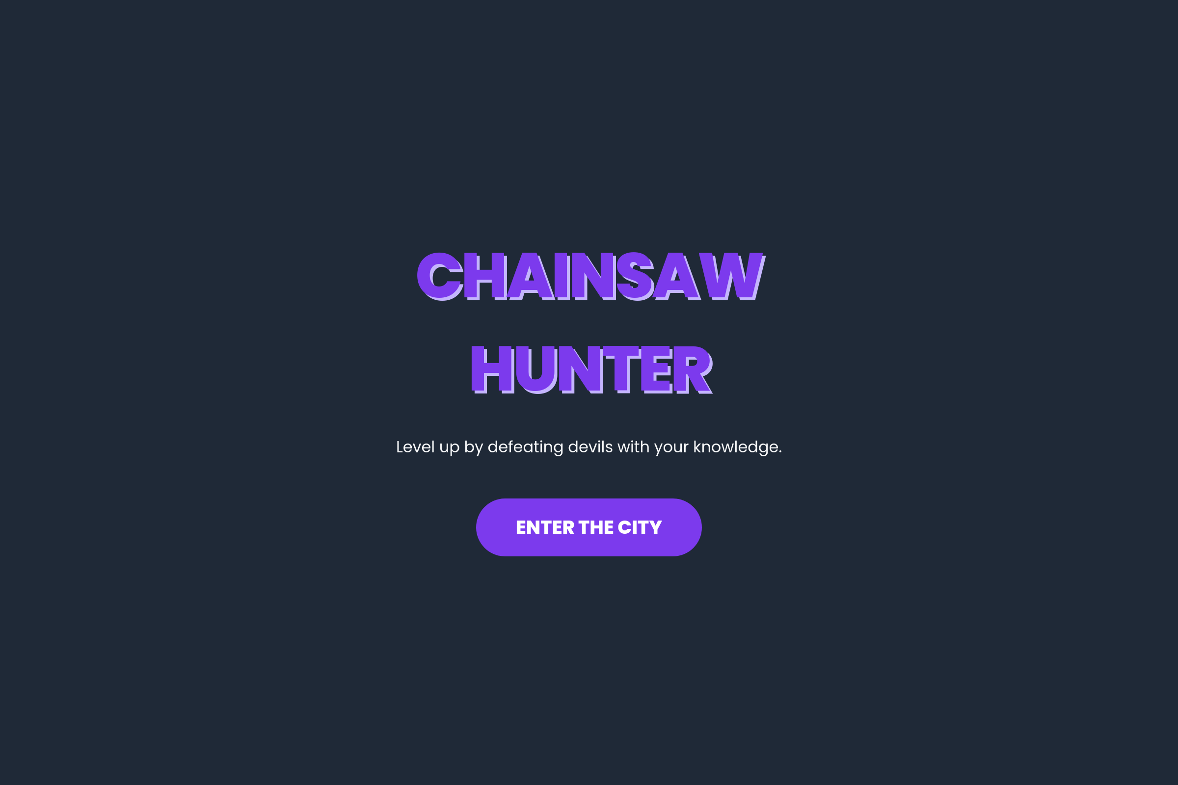 Chainsaw Quiz mini app