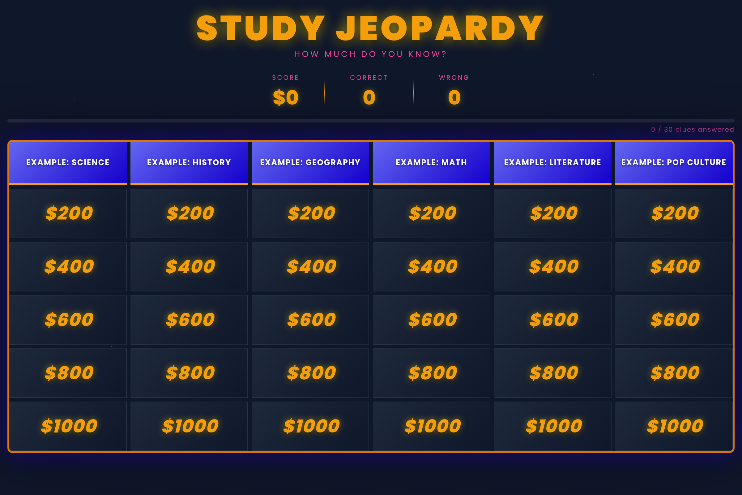Jeo-party! (copy) mini app