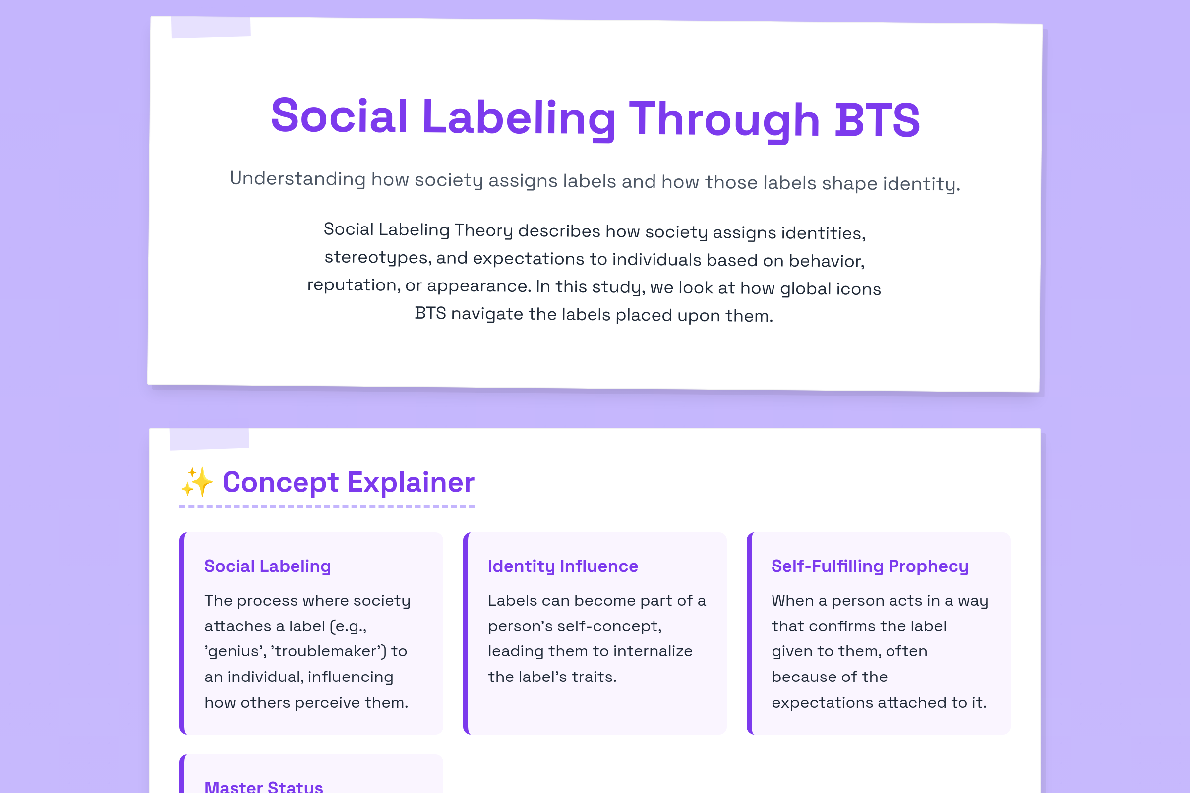 Label Love BTS mini app