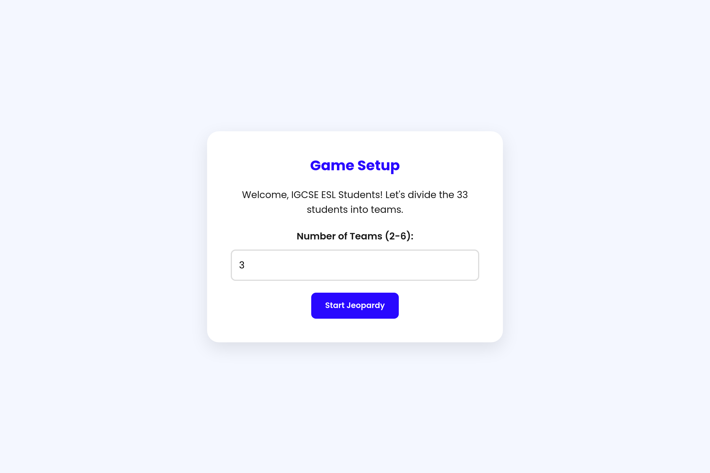 Grammar Challenge mini app