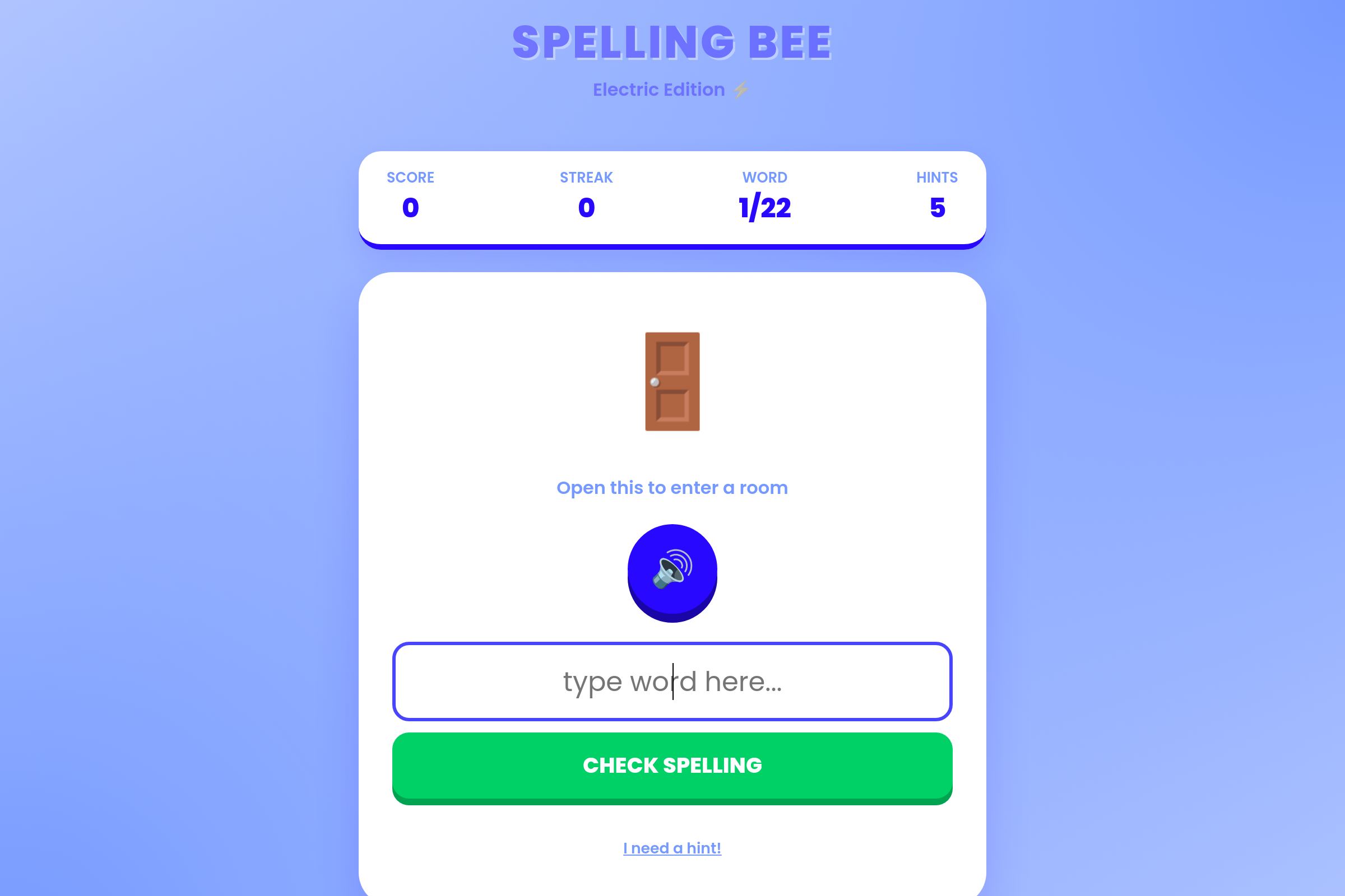 Spell Bee Champ - Clownfish mini app