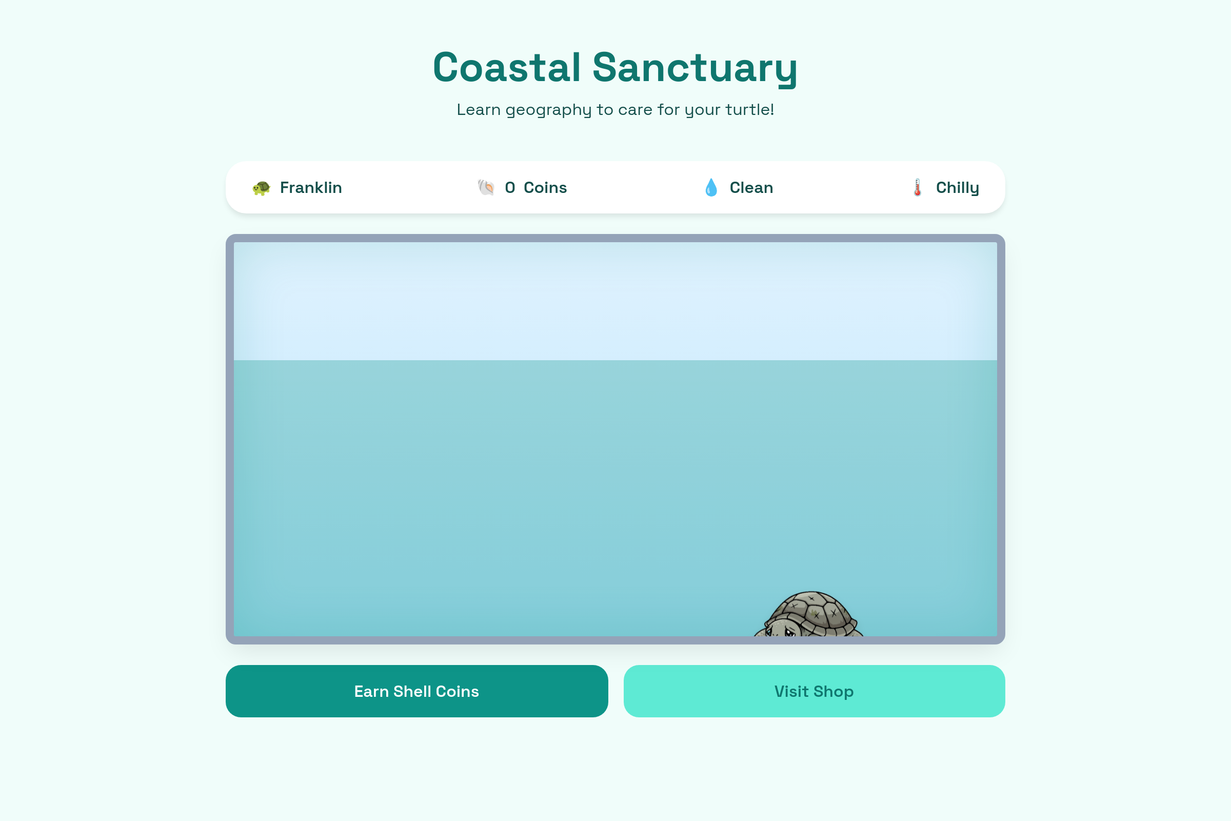 Turtle Coast Quiz mini app