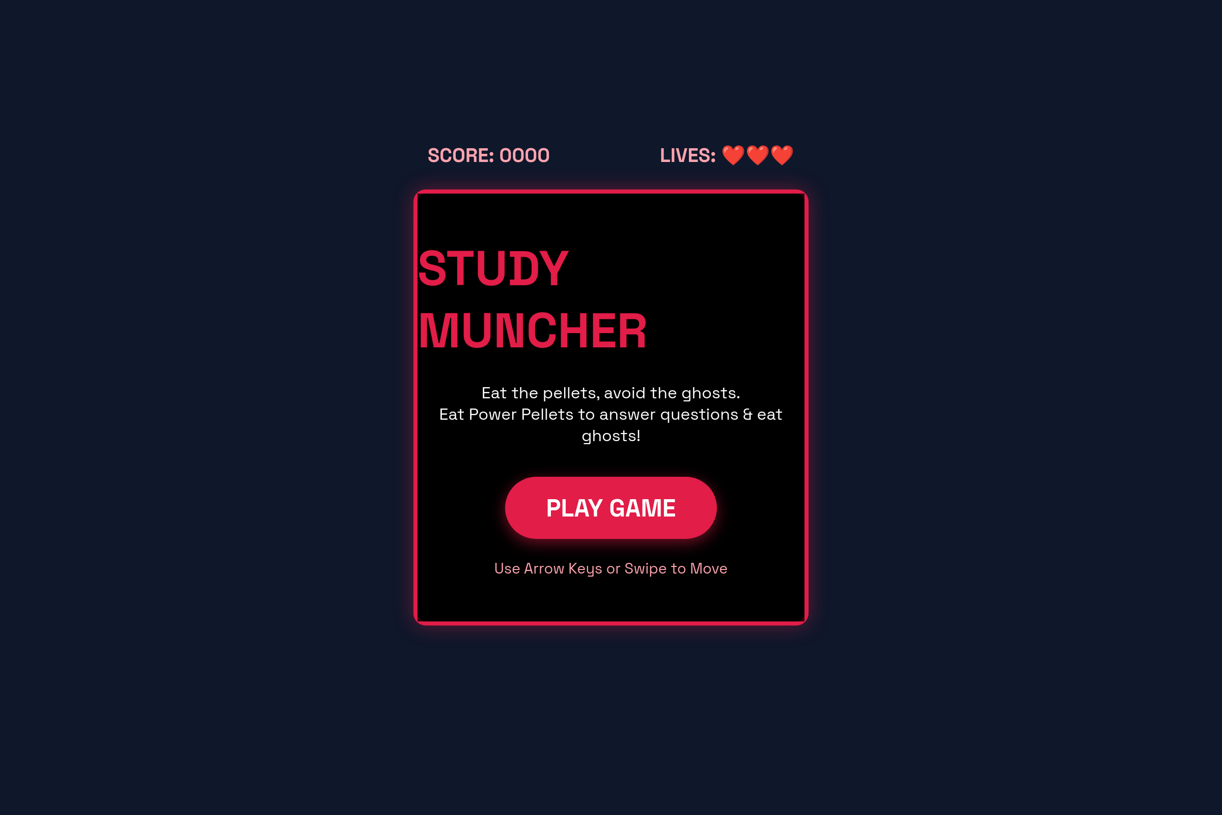 Study PAC-MAN mini app