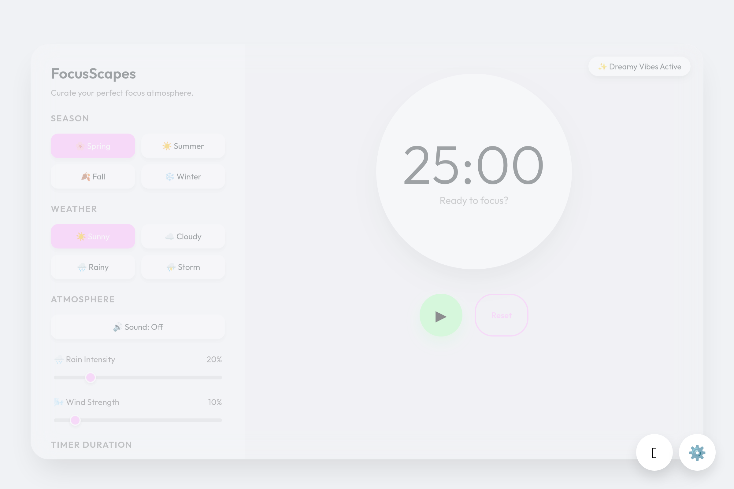 season changer timer mini app