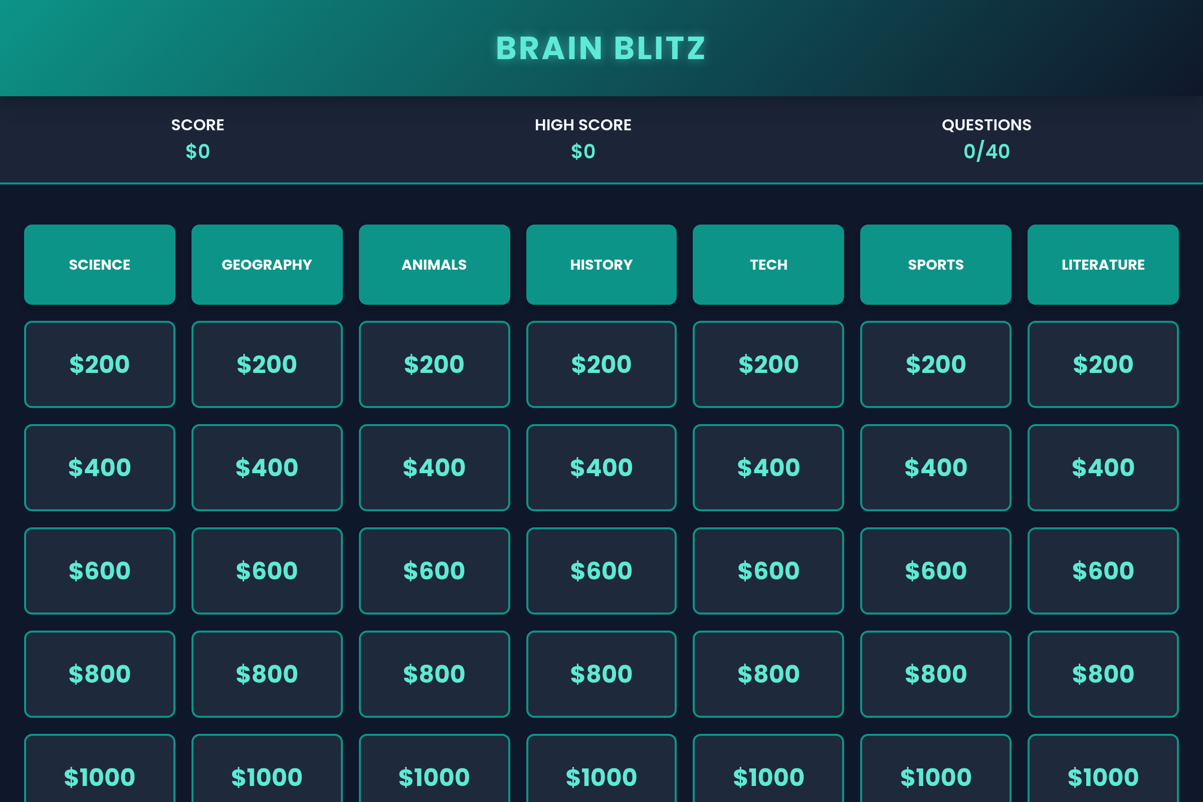 Brain Blitz mini app