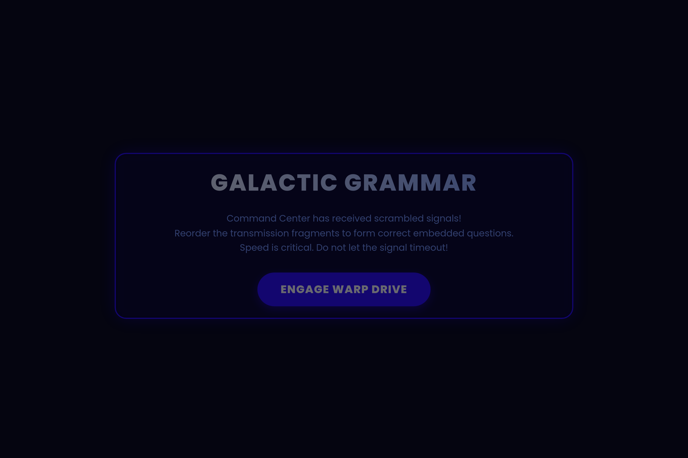 Grammar Galaxy mini app
