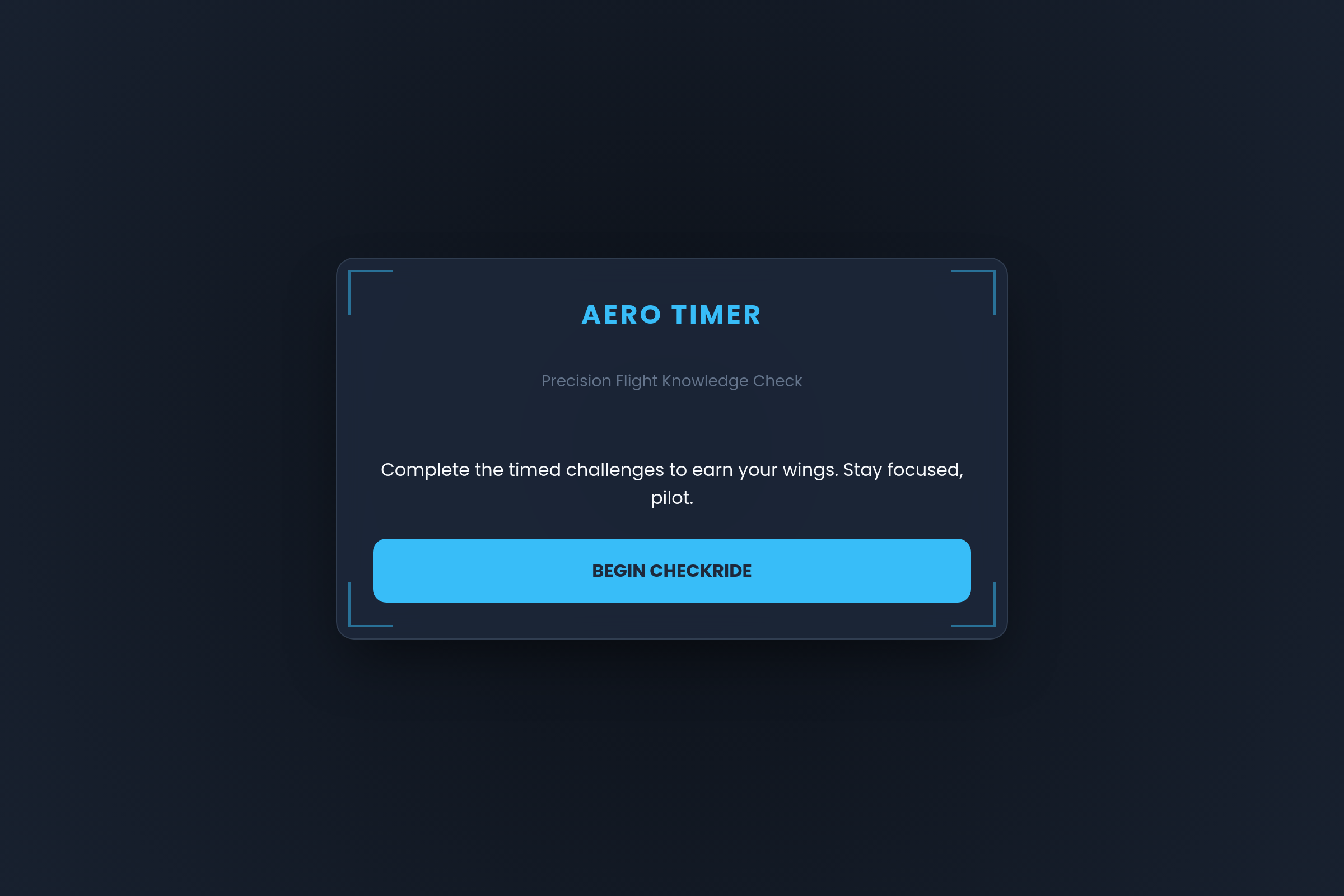 Aero Timer mini app