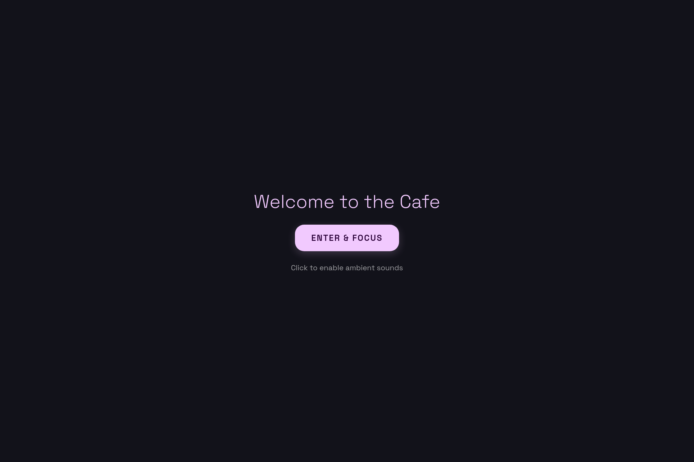 LoFi Study Cafe mini app