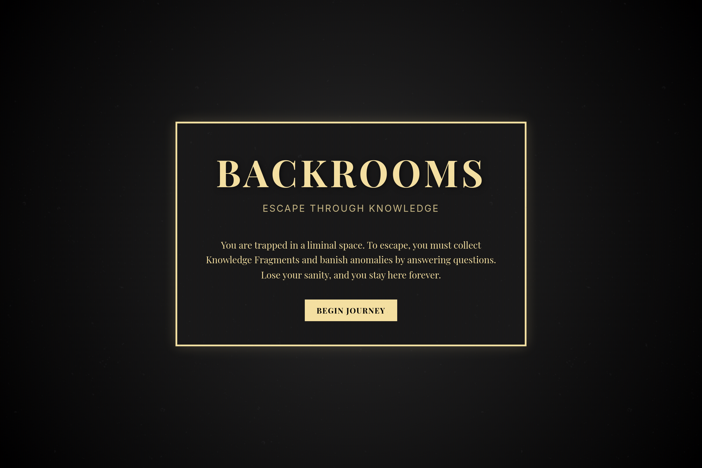 Backrooms Escape mini app