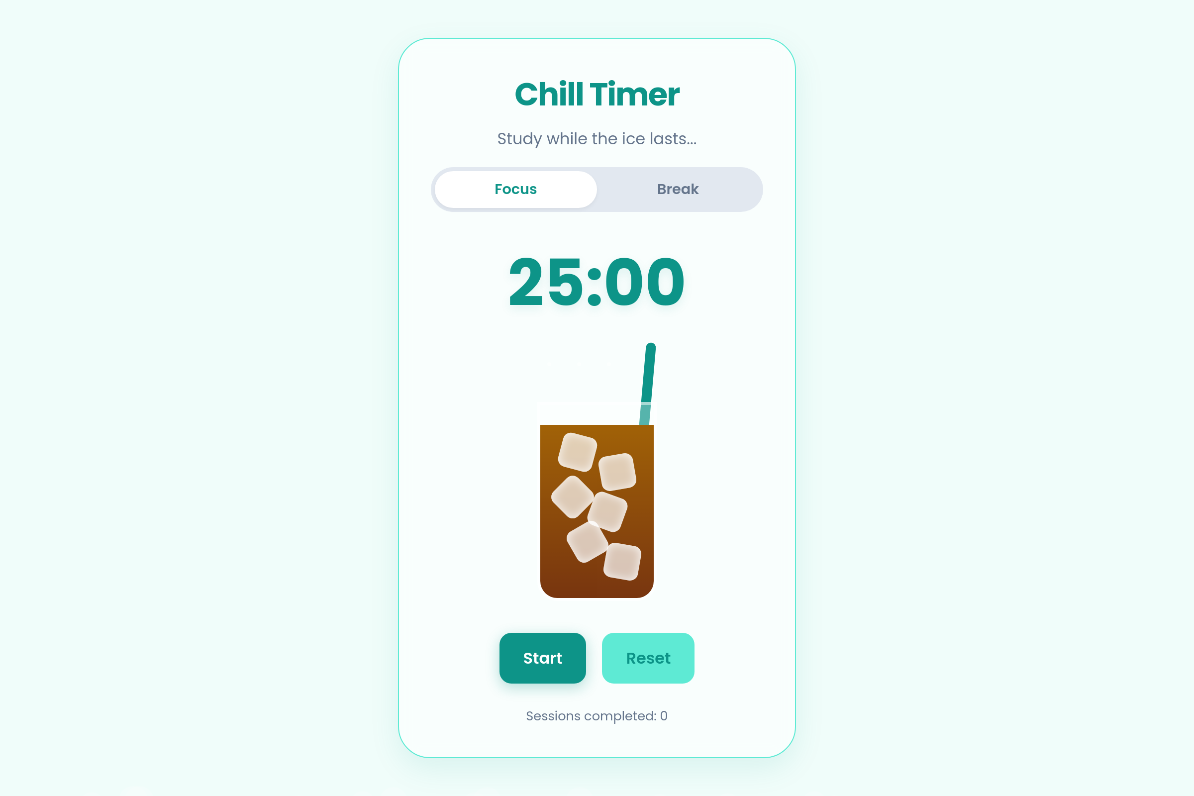 Chill Timer mini app